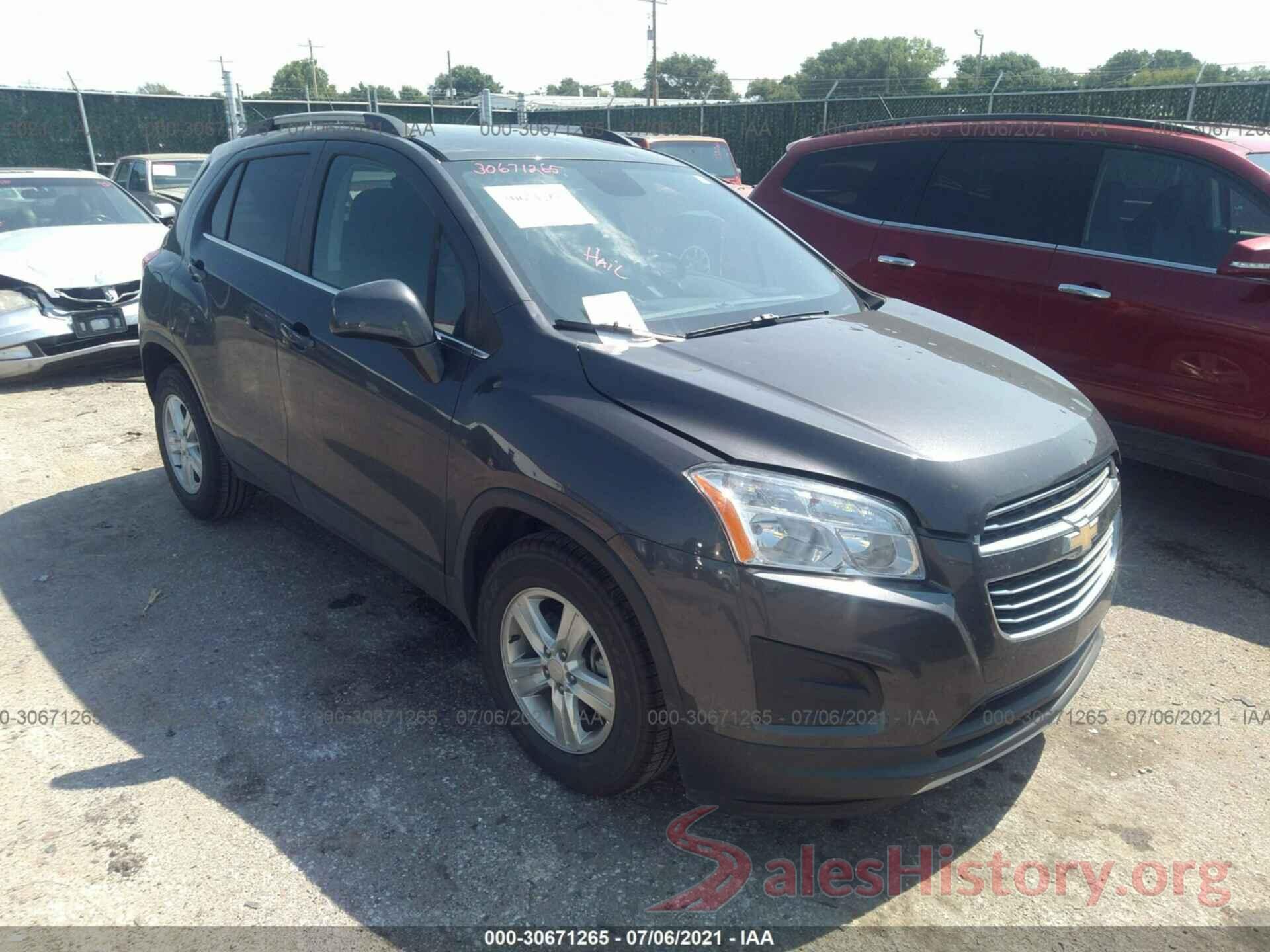 3GNCJLSB5GL268895 2016 CHEVROLET TRAX