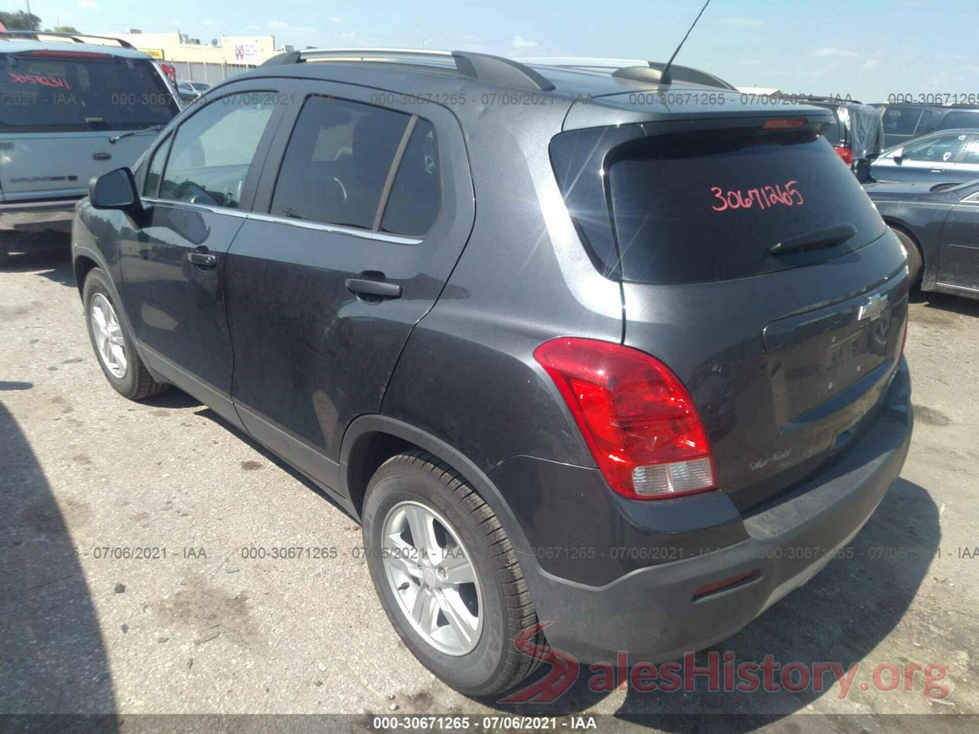 3GNCJLSB5GL268895 2016 CHEVROLET TRAX