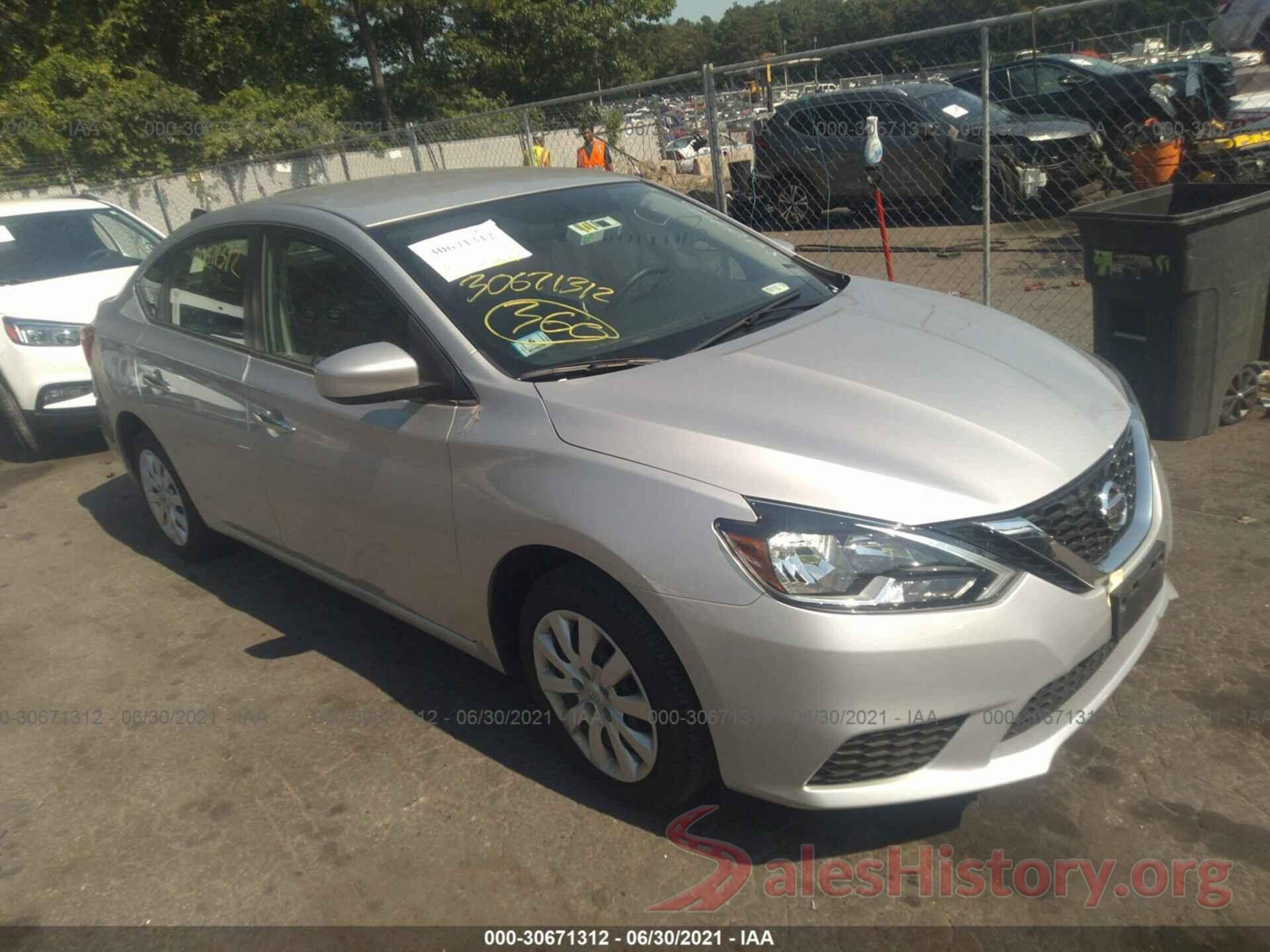 3N1AB7AP1KY322760 2019 NISSAN SENTRA