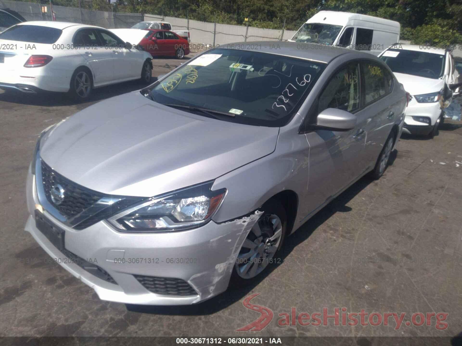 3N1AB7AP1KY322760 2019 NISSAN SENTRA