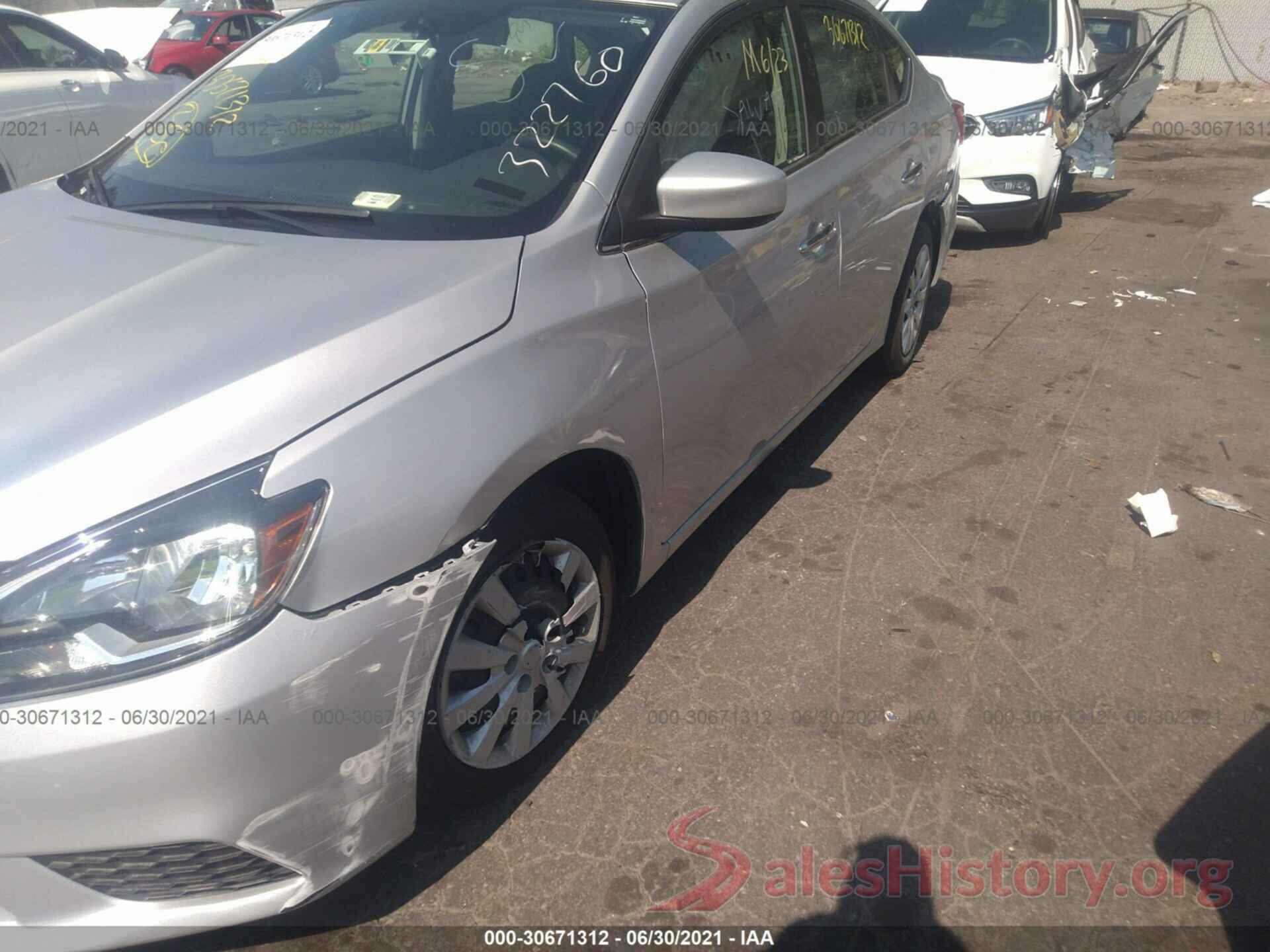 3N1AB7AP1KY322760 2019 NISSAN SENTRA