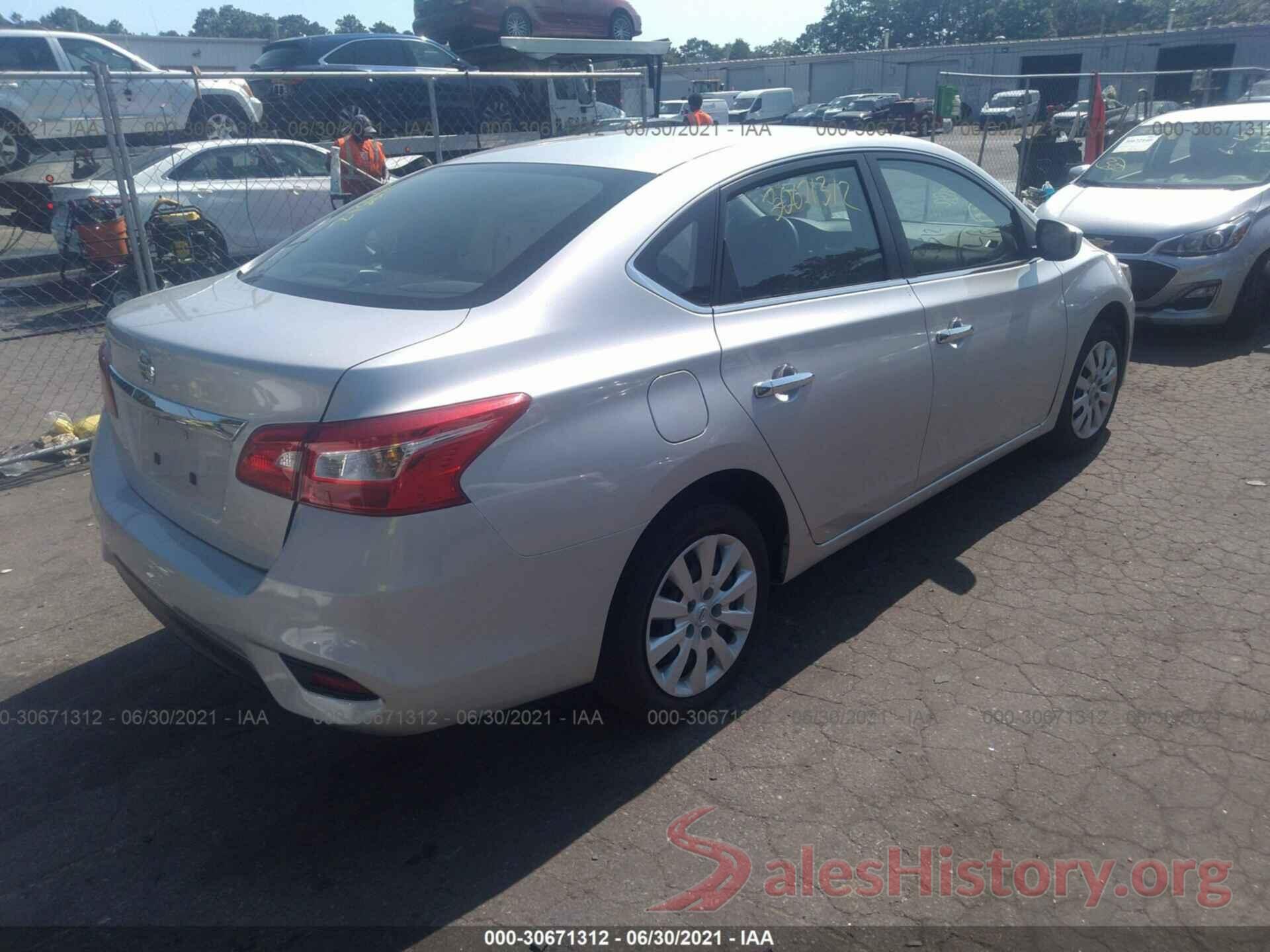 3N1AB7AP1KY322760 2019 NISSAN SENTRA