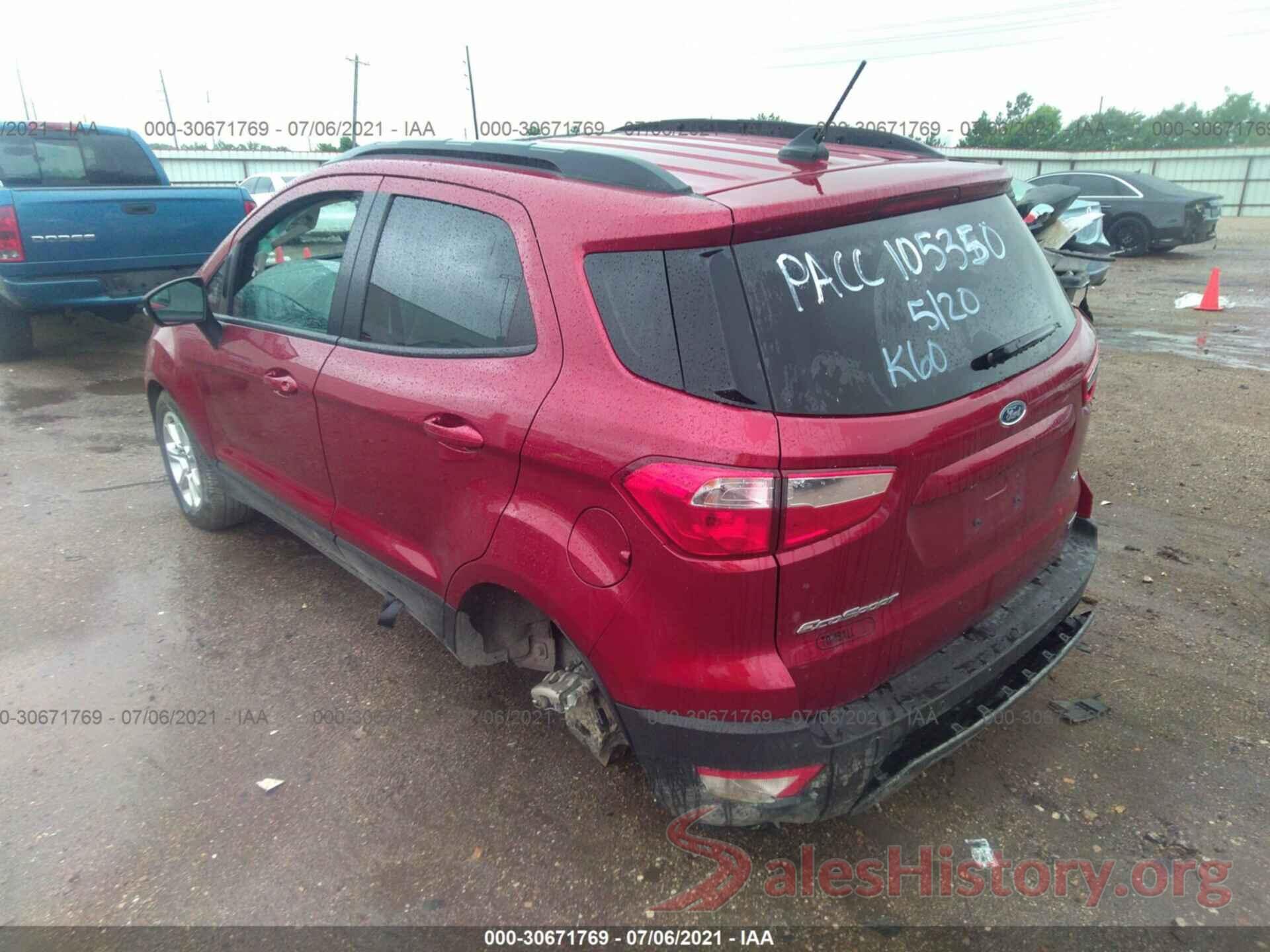 MAJ3S2GE3LC355919 2020 FORD ECOSPORT