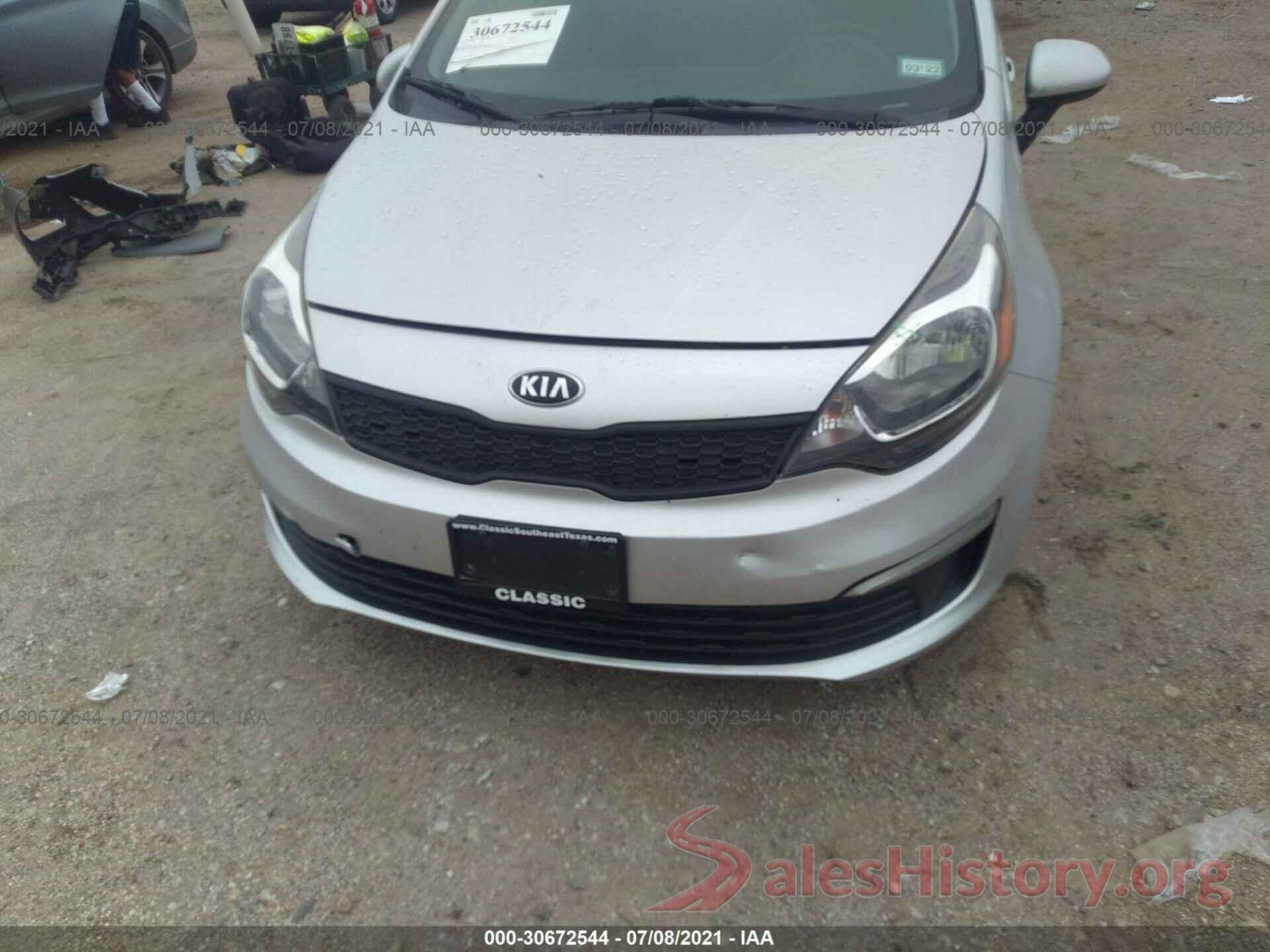 KNADM4A37H6050096 2017 KIA RIO