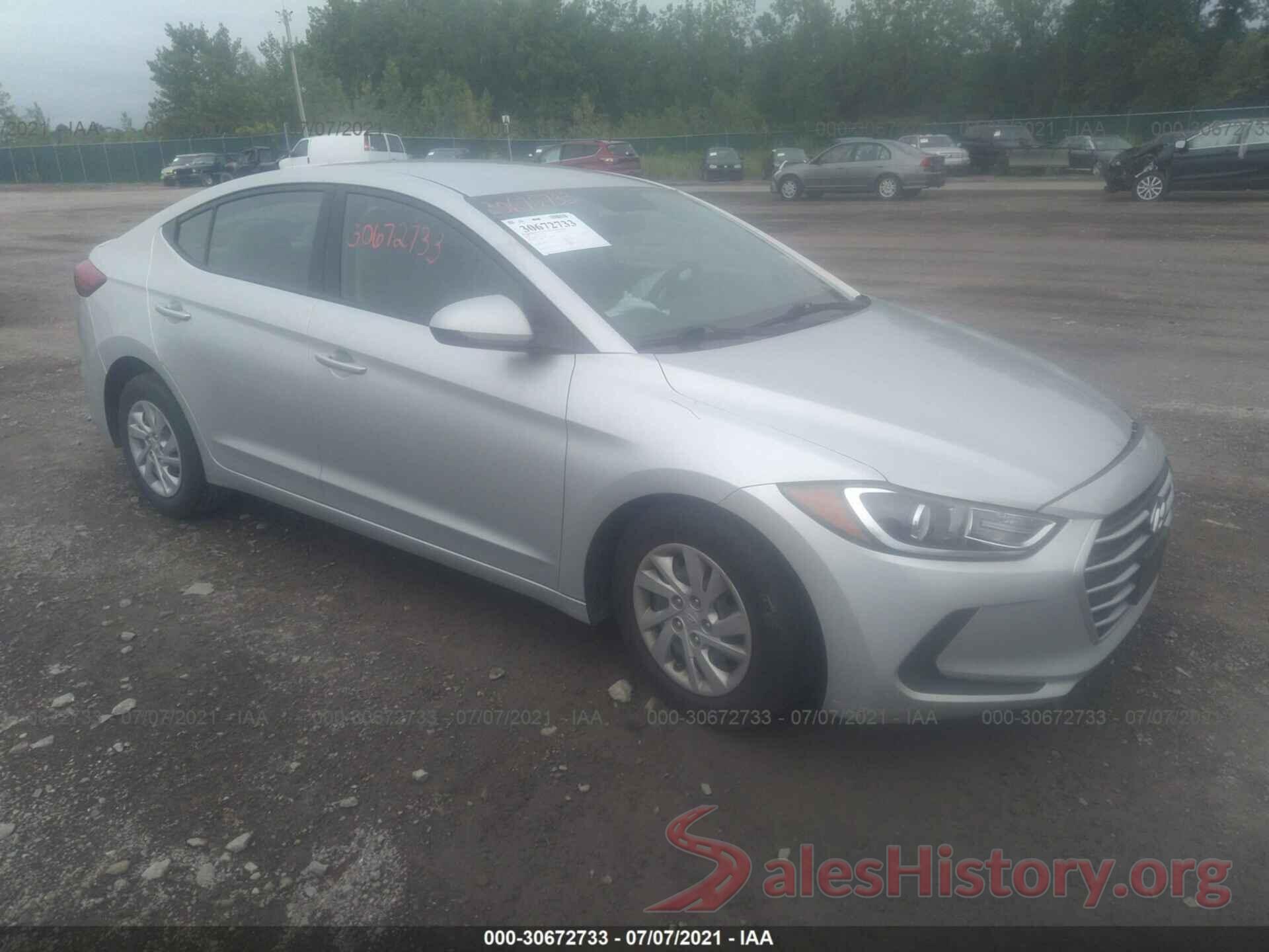 5NPD74LF6HH197047 2017 HYUNDAI ELANTRA