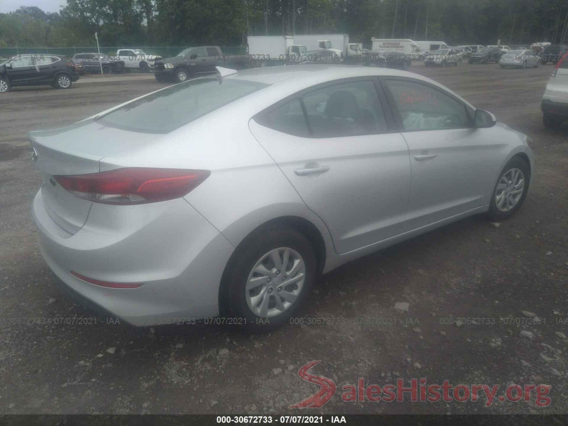 5NPD74LF6HH197047 2017 HYUNDAI ELANTRA