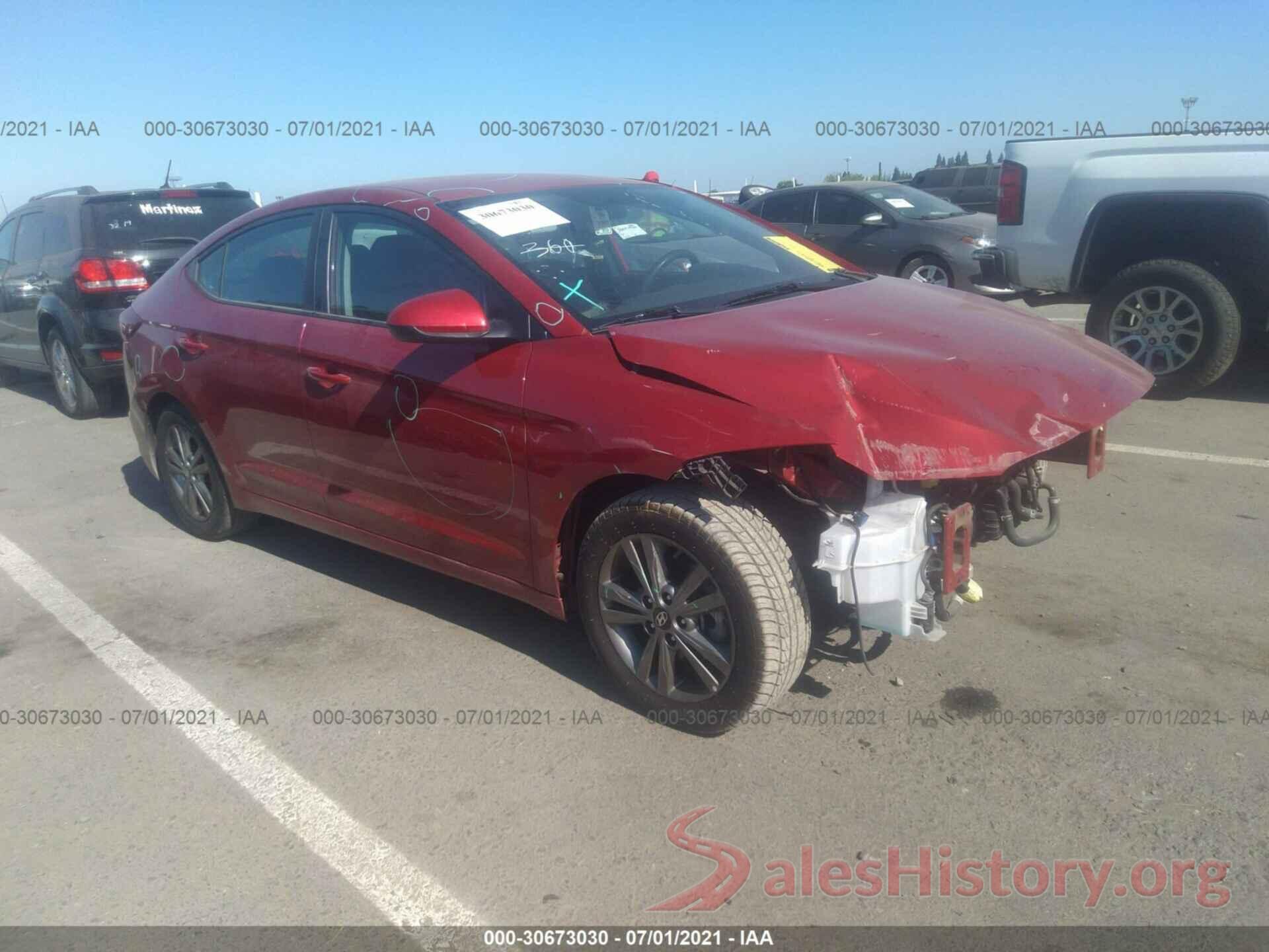 5NPD84LF6JH290475 2018 HYUNDAI ELANTRA