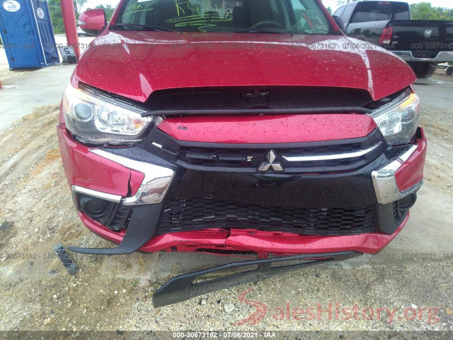 JA4AP3AU7KU034672 2019 MITSUBISHI OUTLANDER SPORT