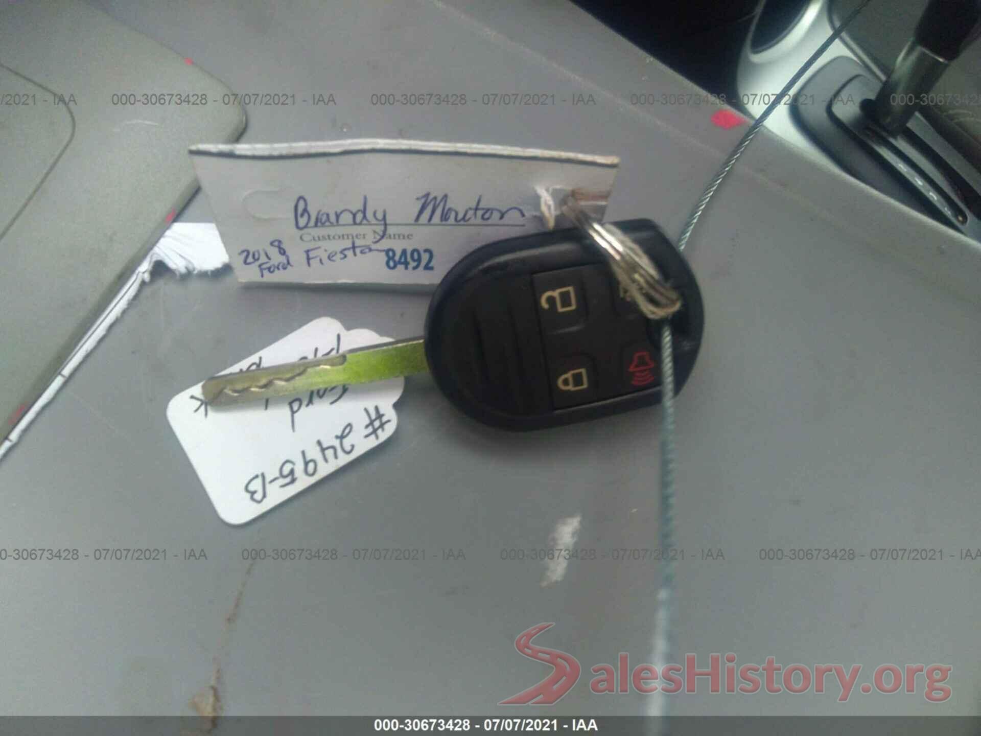 3FADP4BJ9JM131751 2018 FORD FIESTA