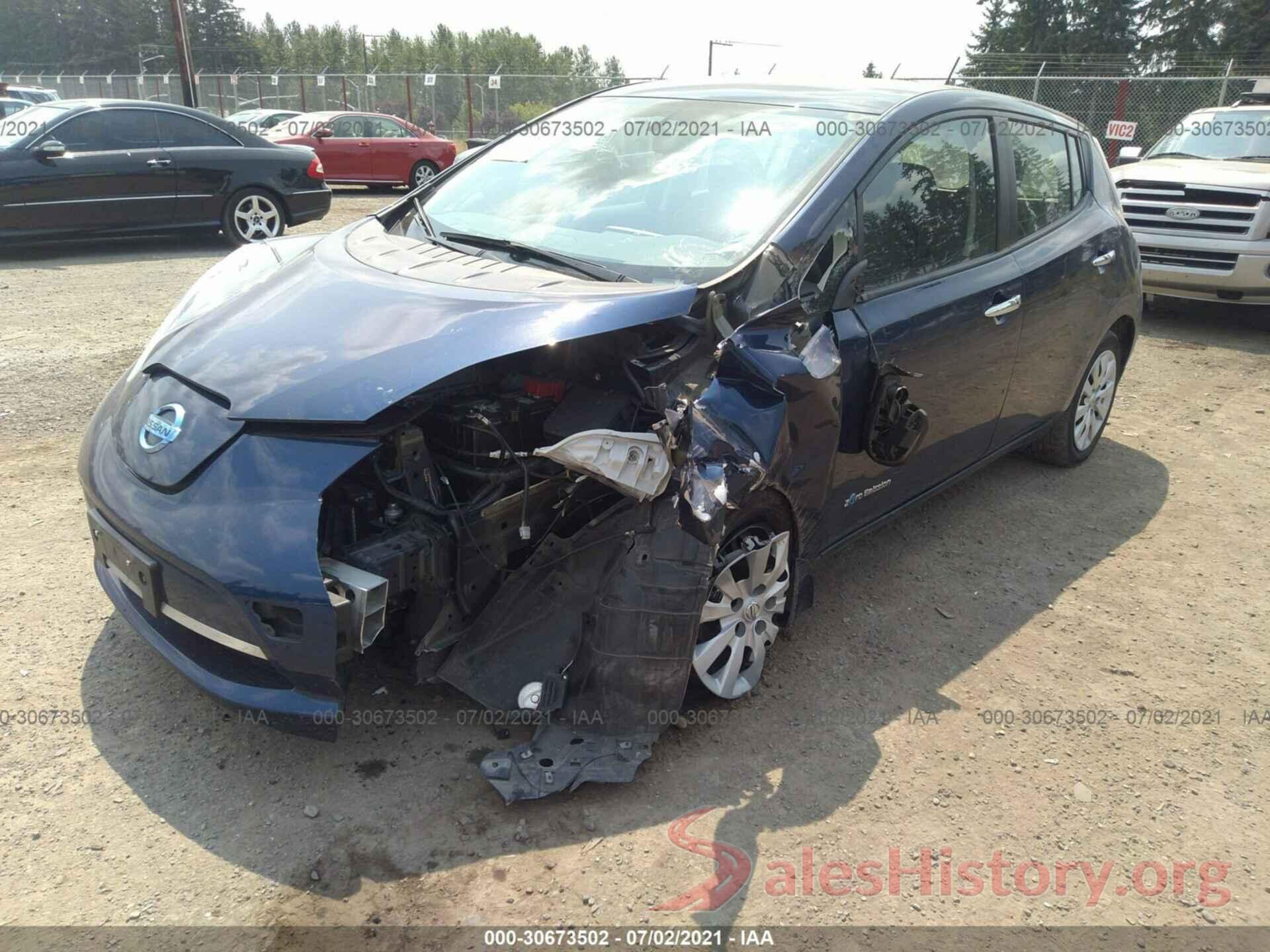 1N4BZ0CP6HC300651 2017 NISSAN LEAF