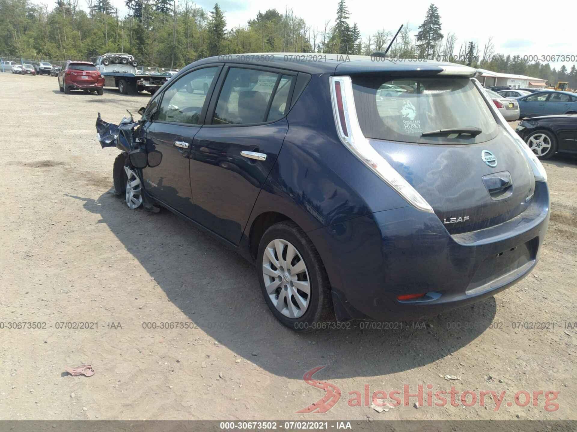 1N4BZ0CP6HC300651 2017 NISSAN LEAF