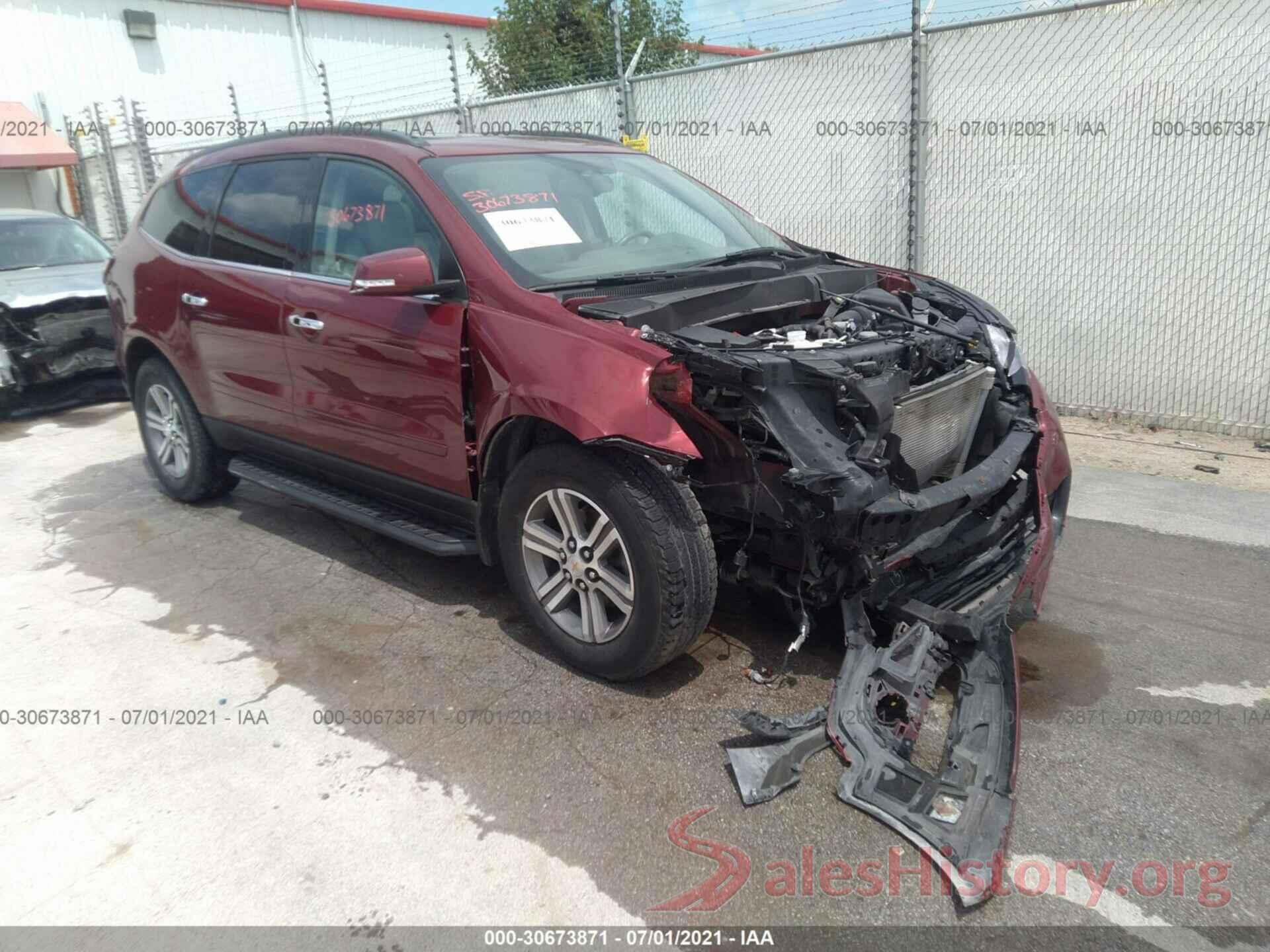 1GNKVHKD8GJ312975 2016 CHEVROLET TRAVERSE