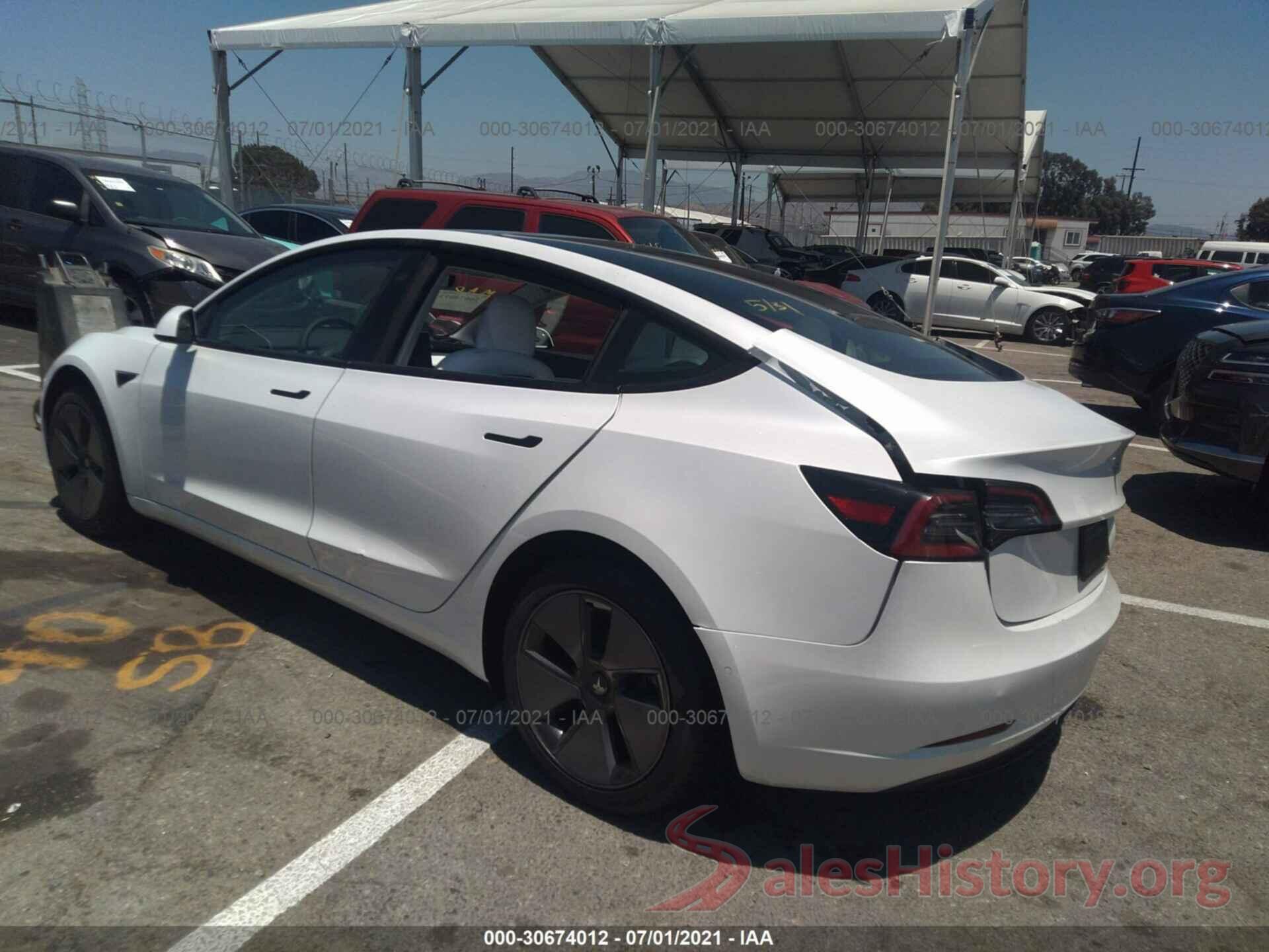 5YJ3E1EA4MF928861 2021 TESLA MODEL 3