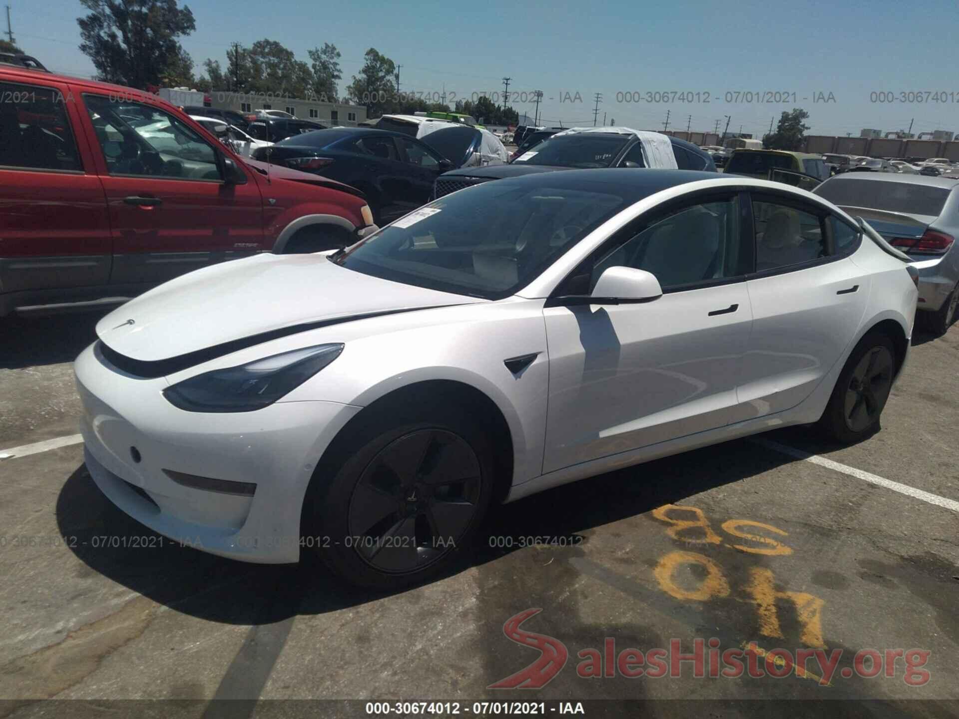 5YJ3E1EA4MF928861 2021 TESLA MODEL 3