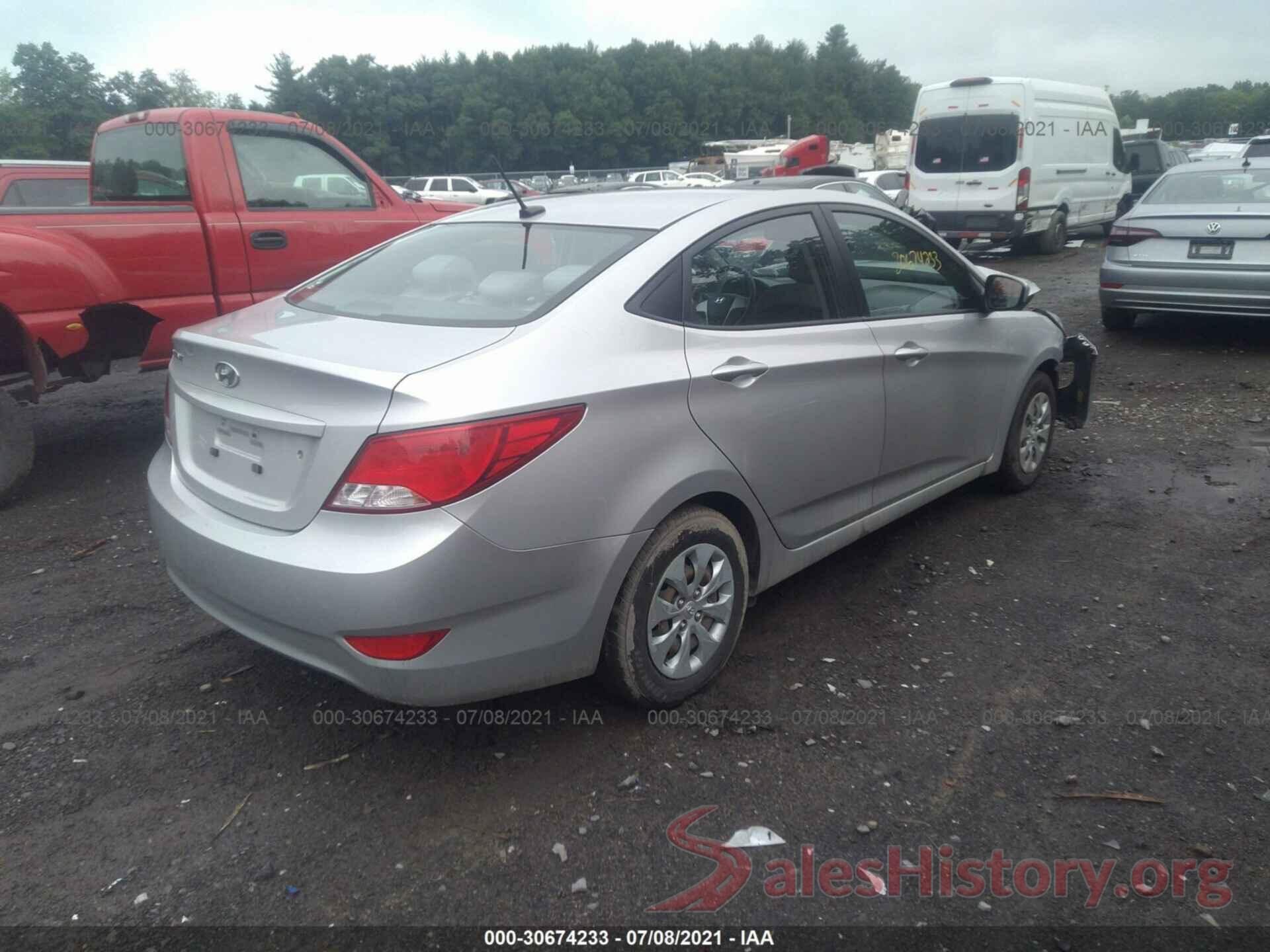 KMHCT4AE5GU982080 2016 HYUNDAI ACCENT