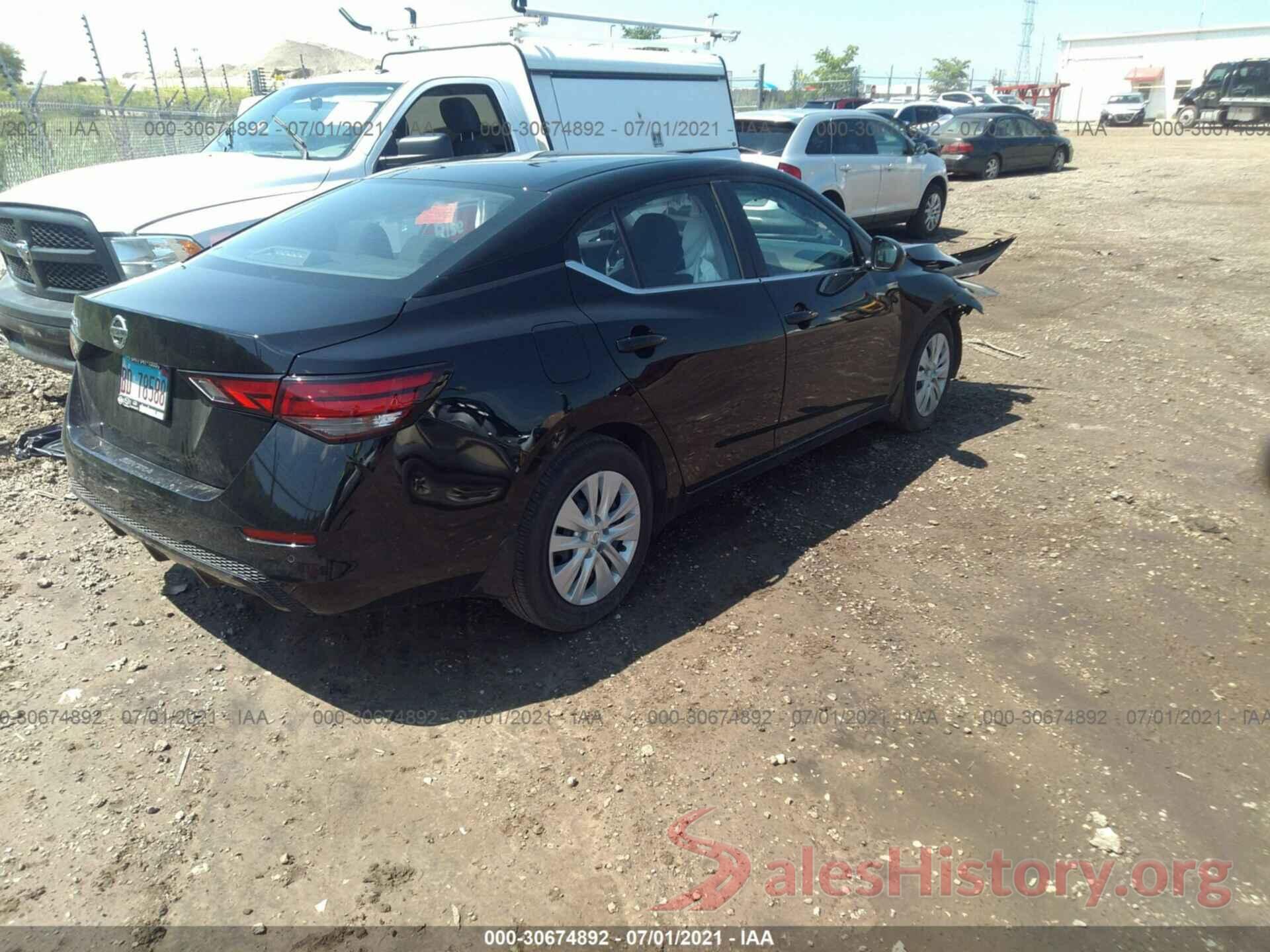 3N1AB8BV3LY298630 2020 NISSAN SENTRA