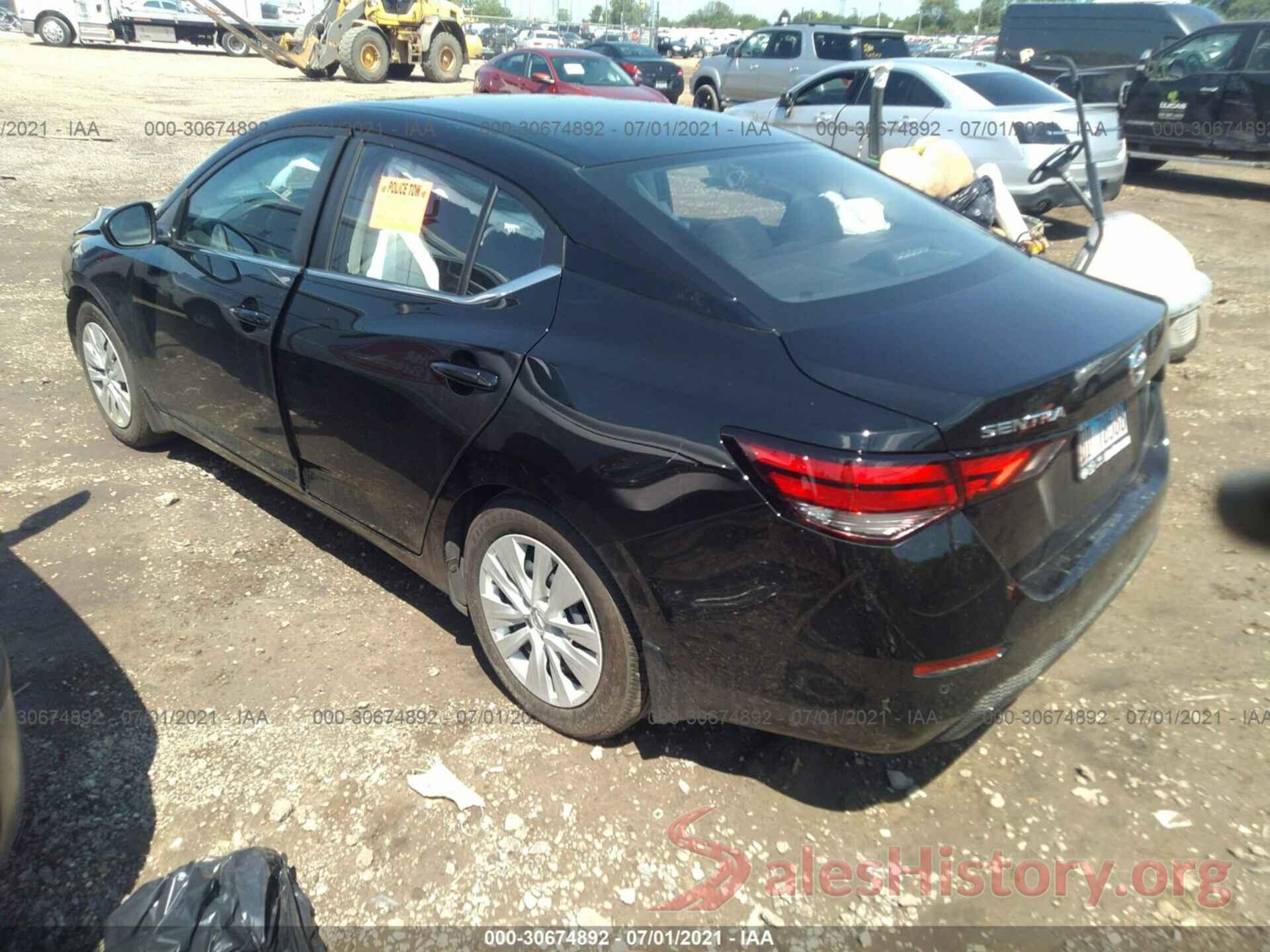 3N1AB8BV3LY298630 2020 NISSAN SENTRA