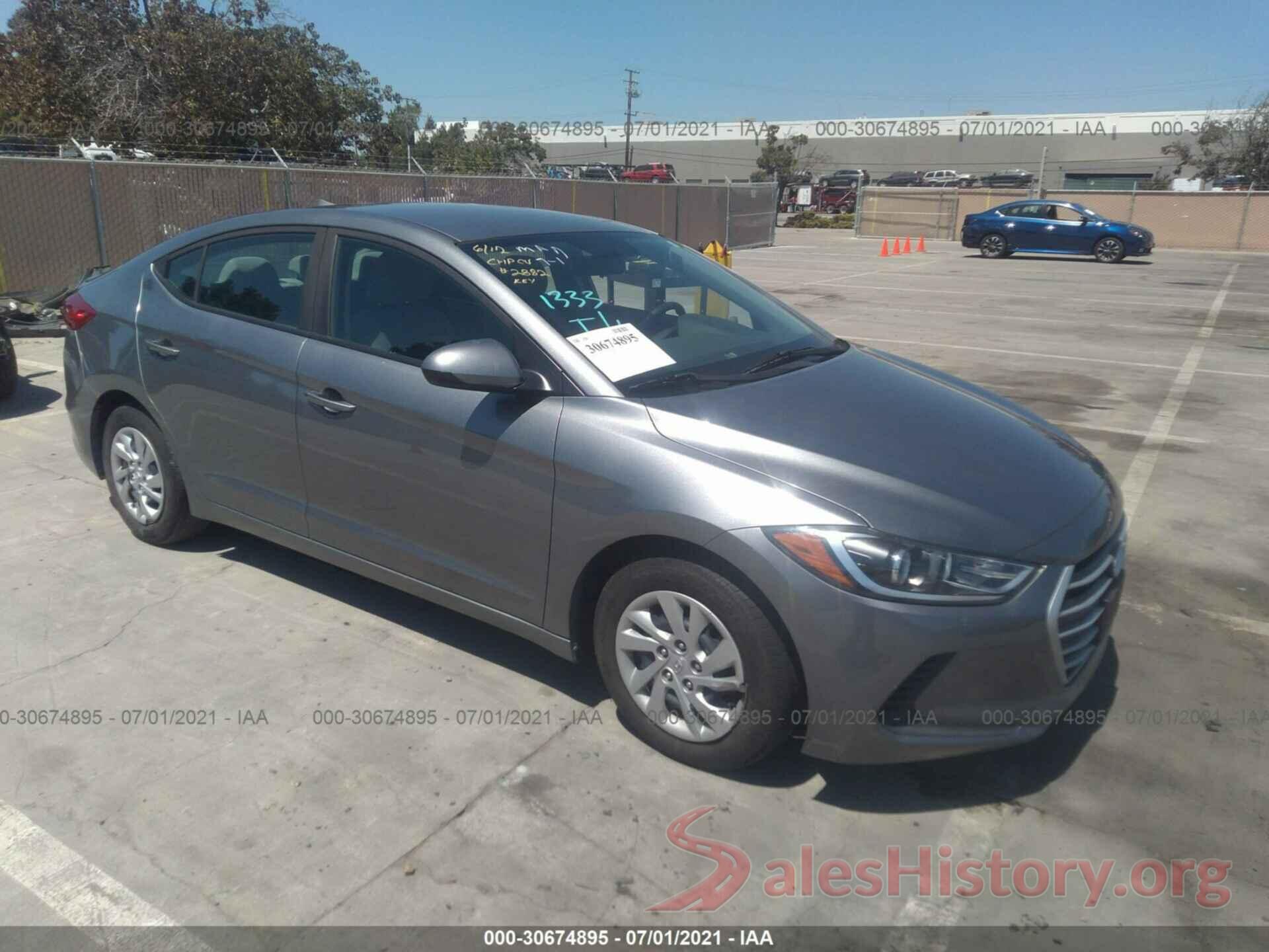 KMHD74LF9HU092536 2017 HYUNDAI ELANTRA