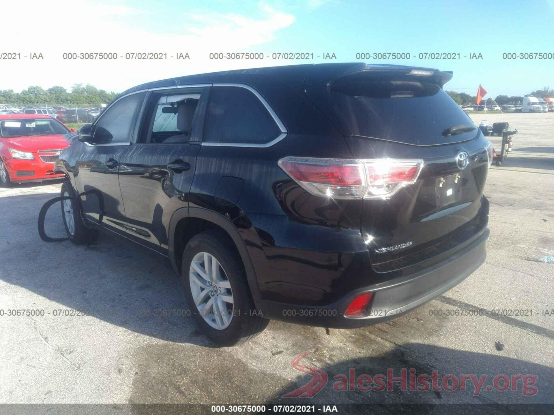 5TDZARFH5GS023108 2016 TOYOTA HIGHLANDER