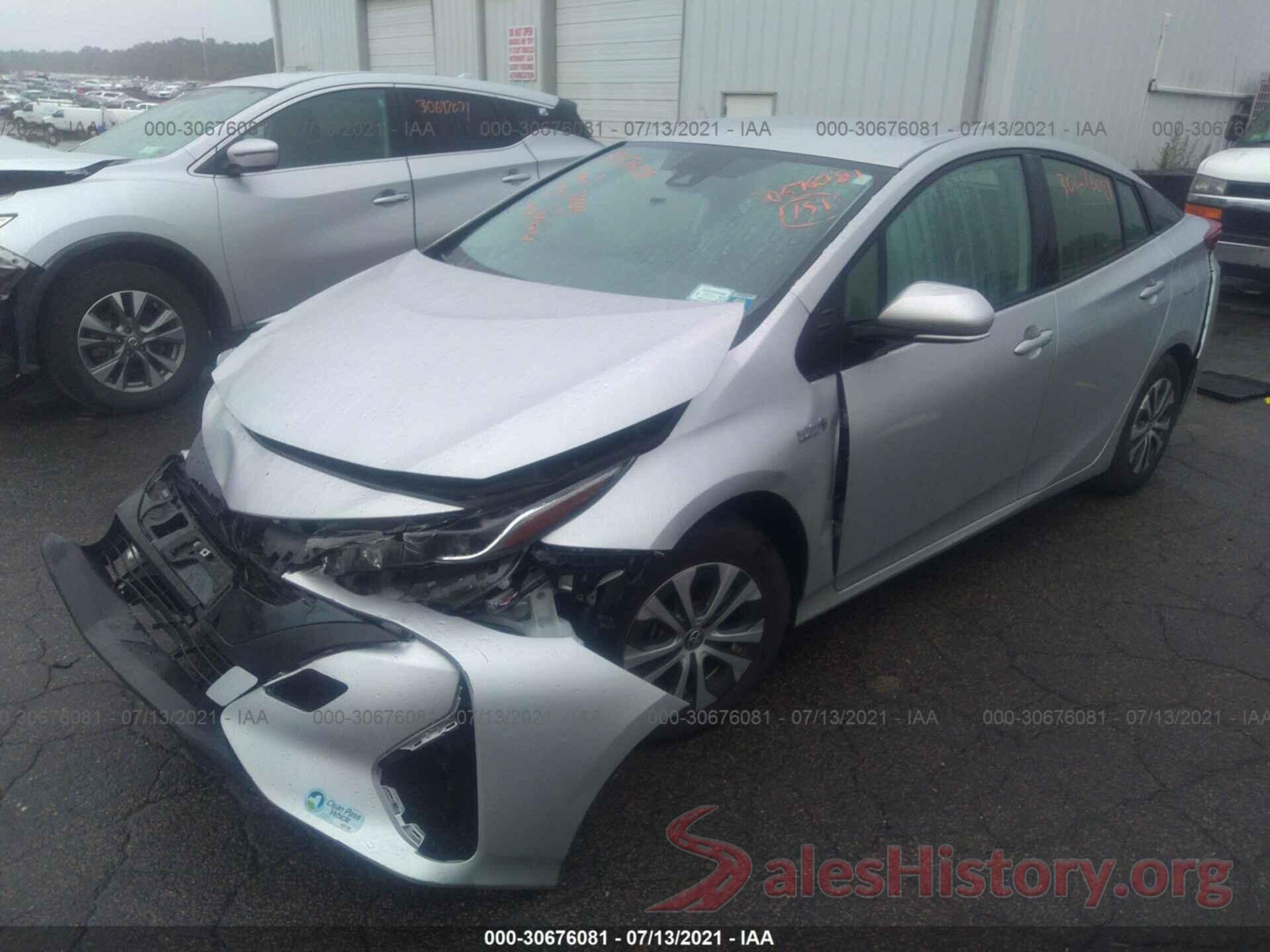 JTDKARFP1L3163001 2020 TOYOTA PRIUS PRIME