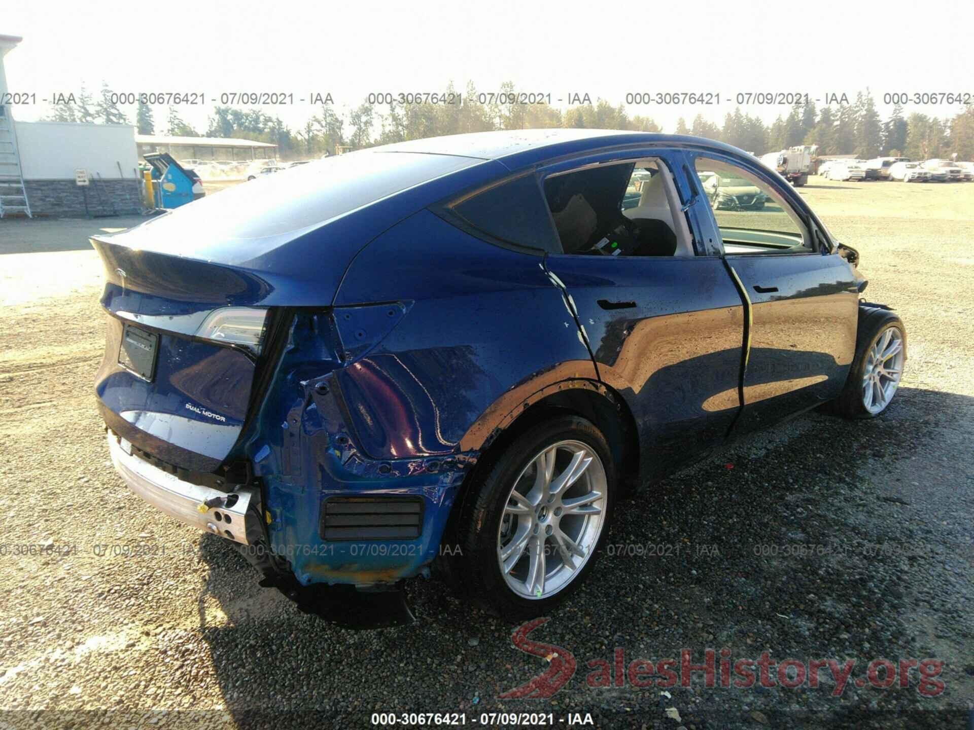 5YJYGDEE4MF074829 2021 TESLA MODEL Y