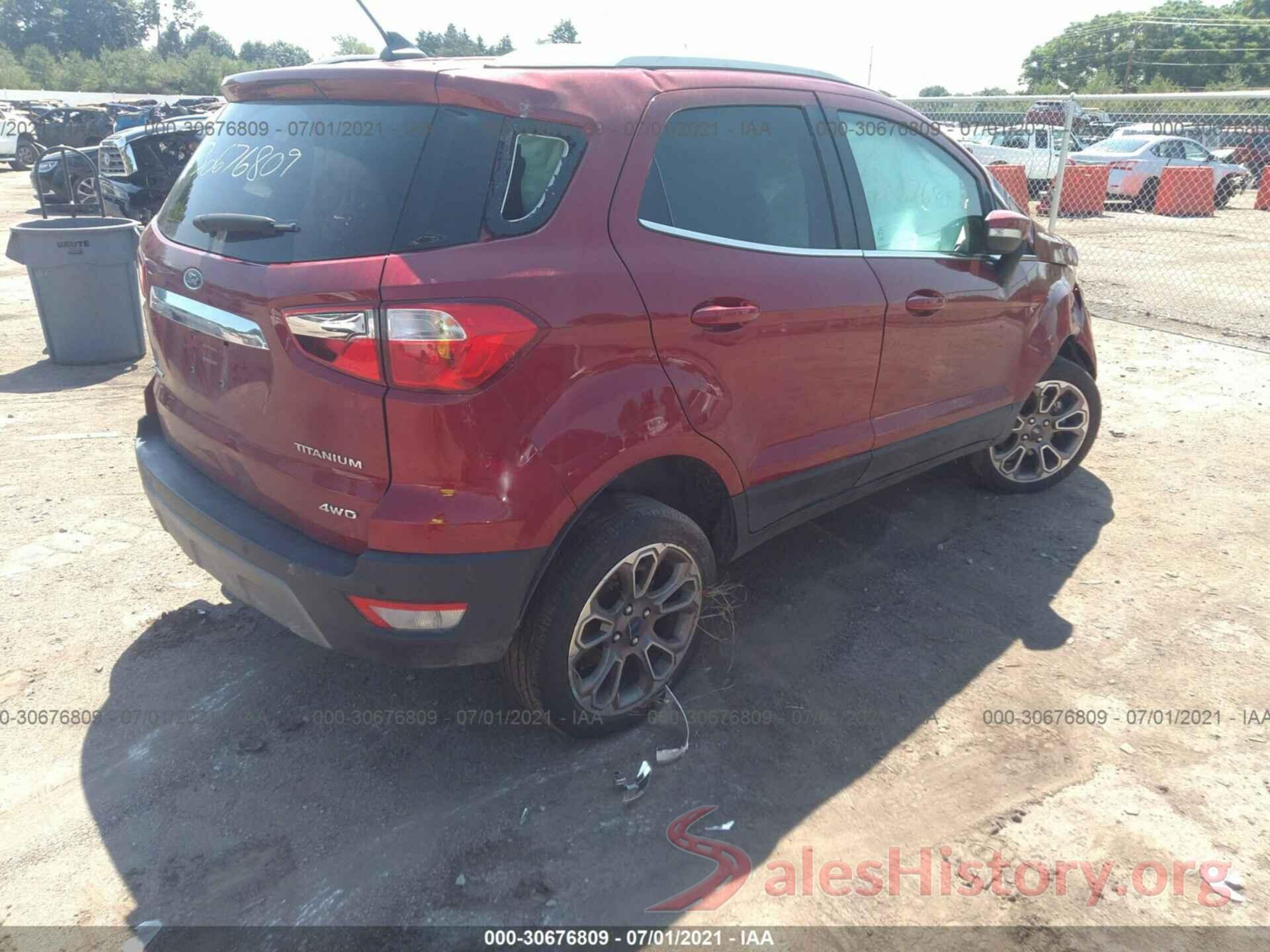 MAJ6S3KL4KC271129 2019 FORD ECOSPORT