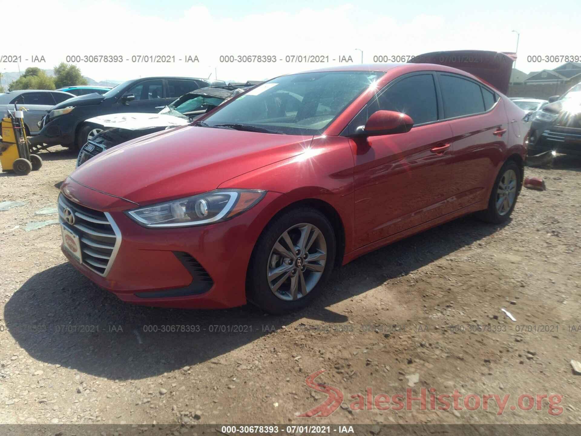 5NPD84LF0JH242907 2018 HYUNDAI ELANTRA