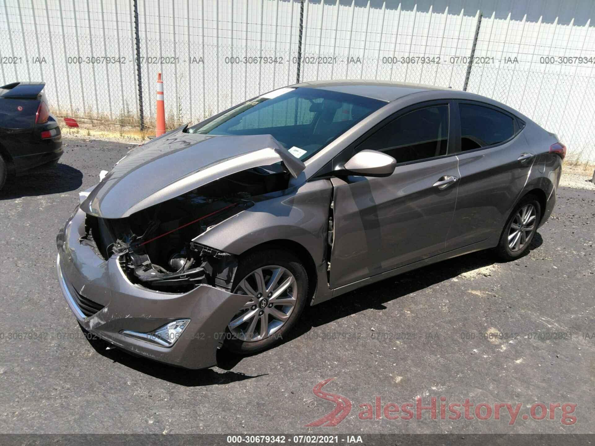 5NPDH4AE2GH750489 2016 HYUNDAI ELANTRA