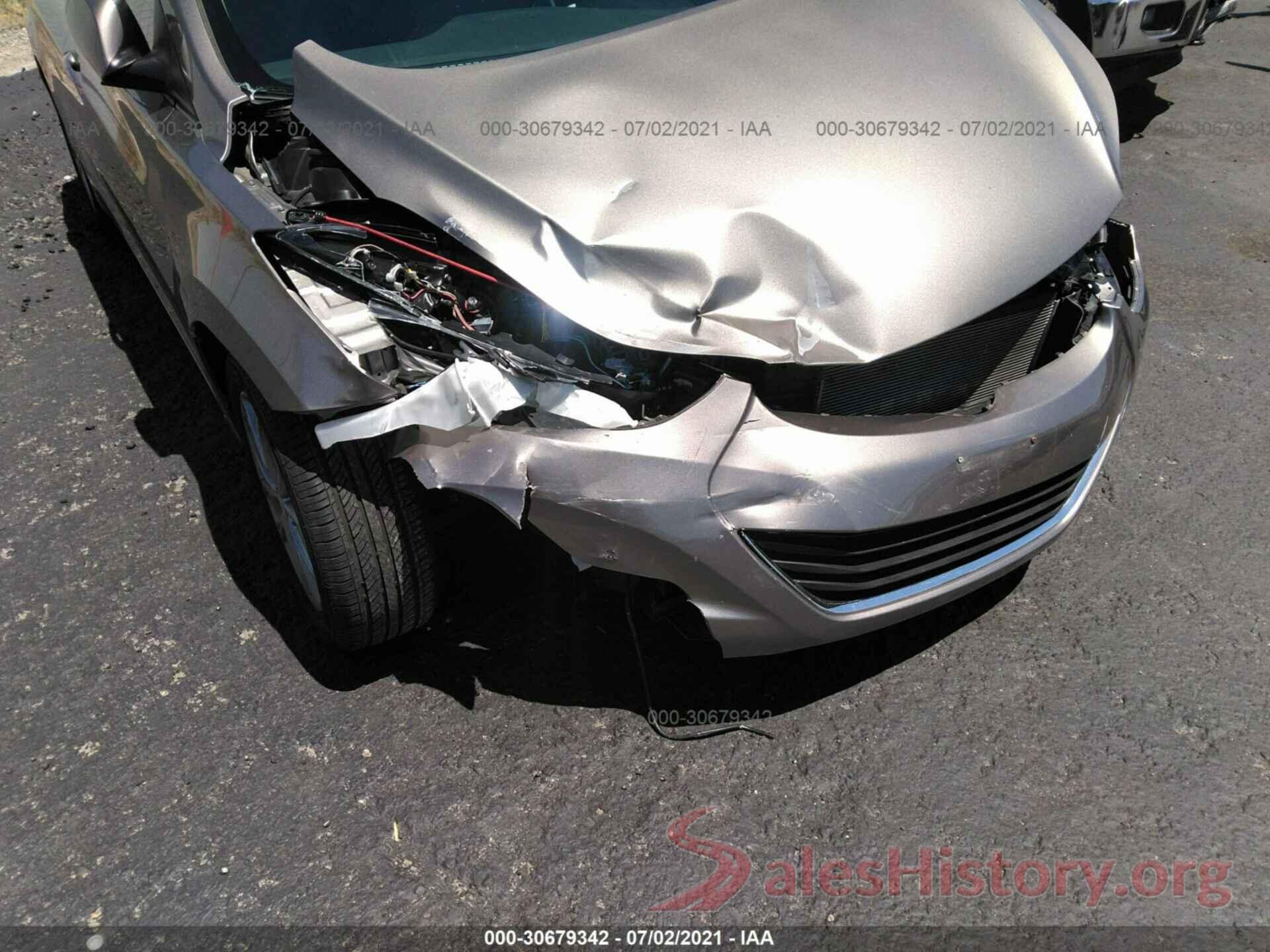 5NPDH4AE2GH750489 2016 HYUNDAI ELANTRA