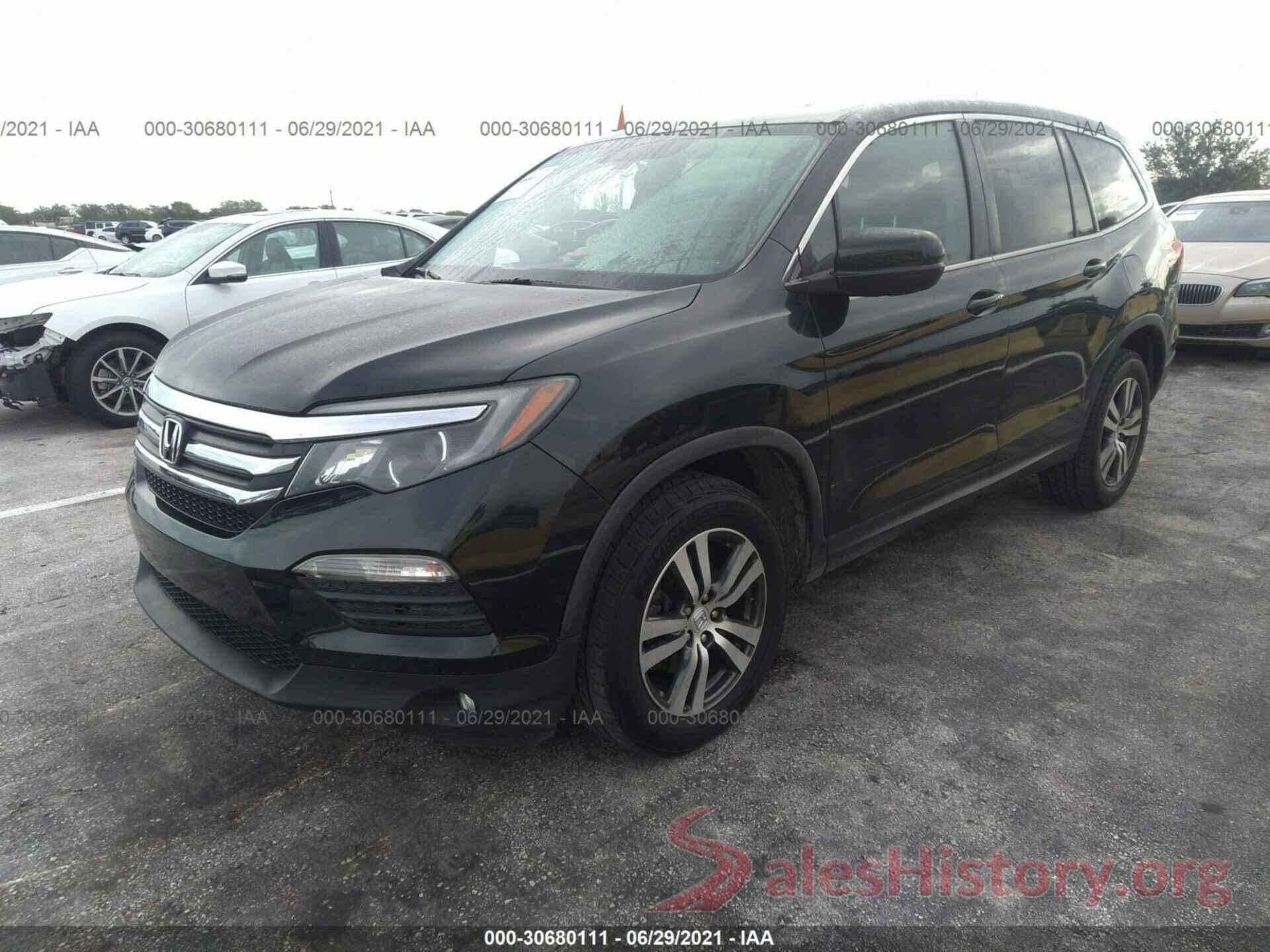 5FNYF6H52GB126196 2016 HONDA PILOT