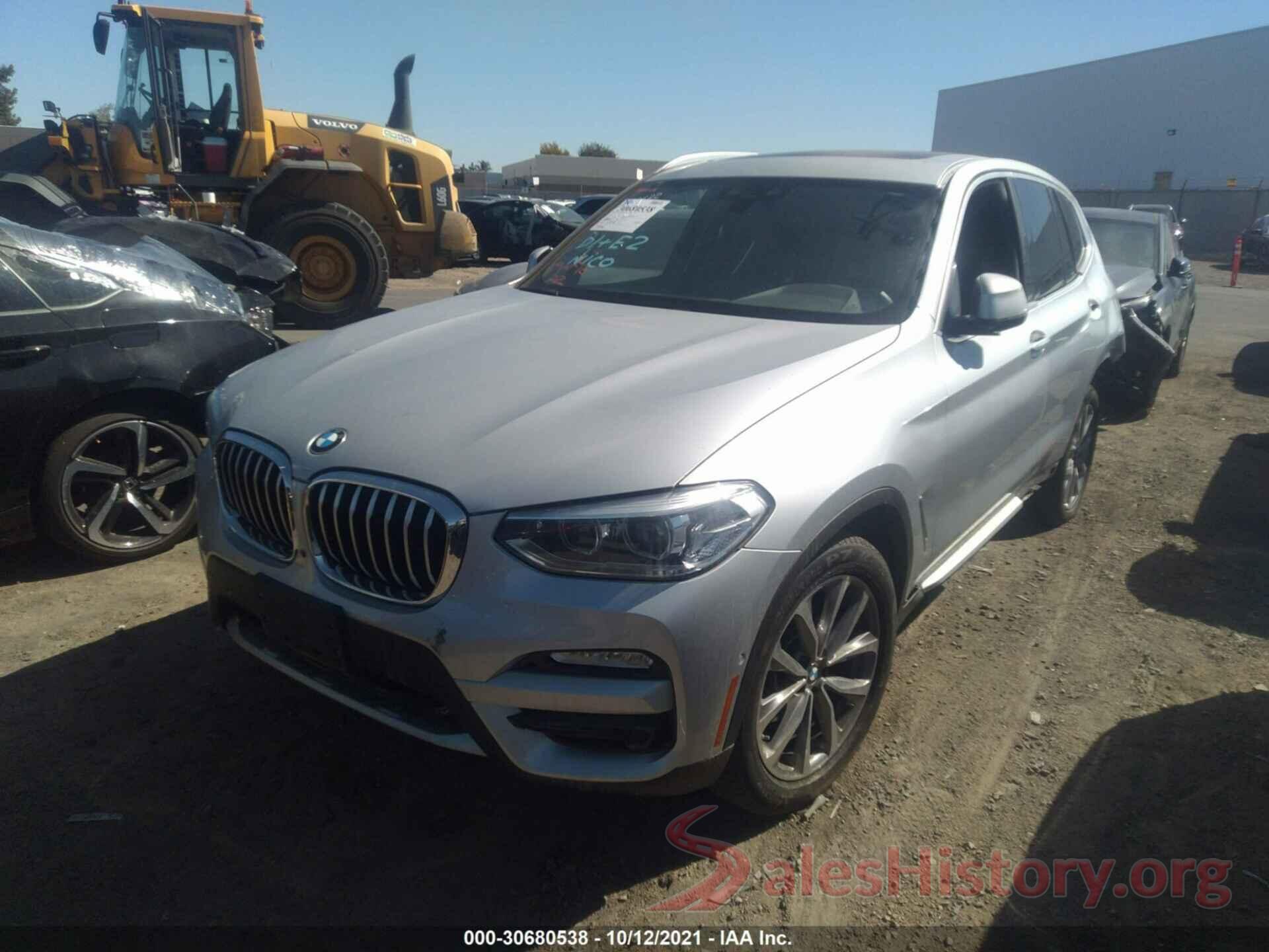 5UXTR7C52KLR45406 2019 BMW X3