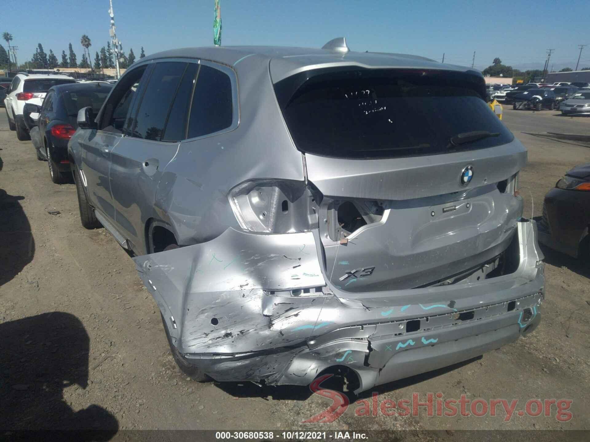 5UXTR7C52KLR45406 2019 BMW X3