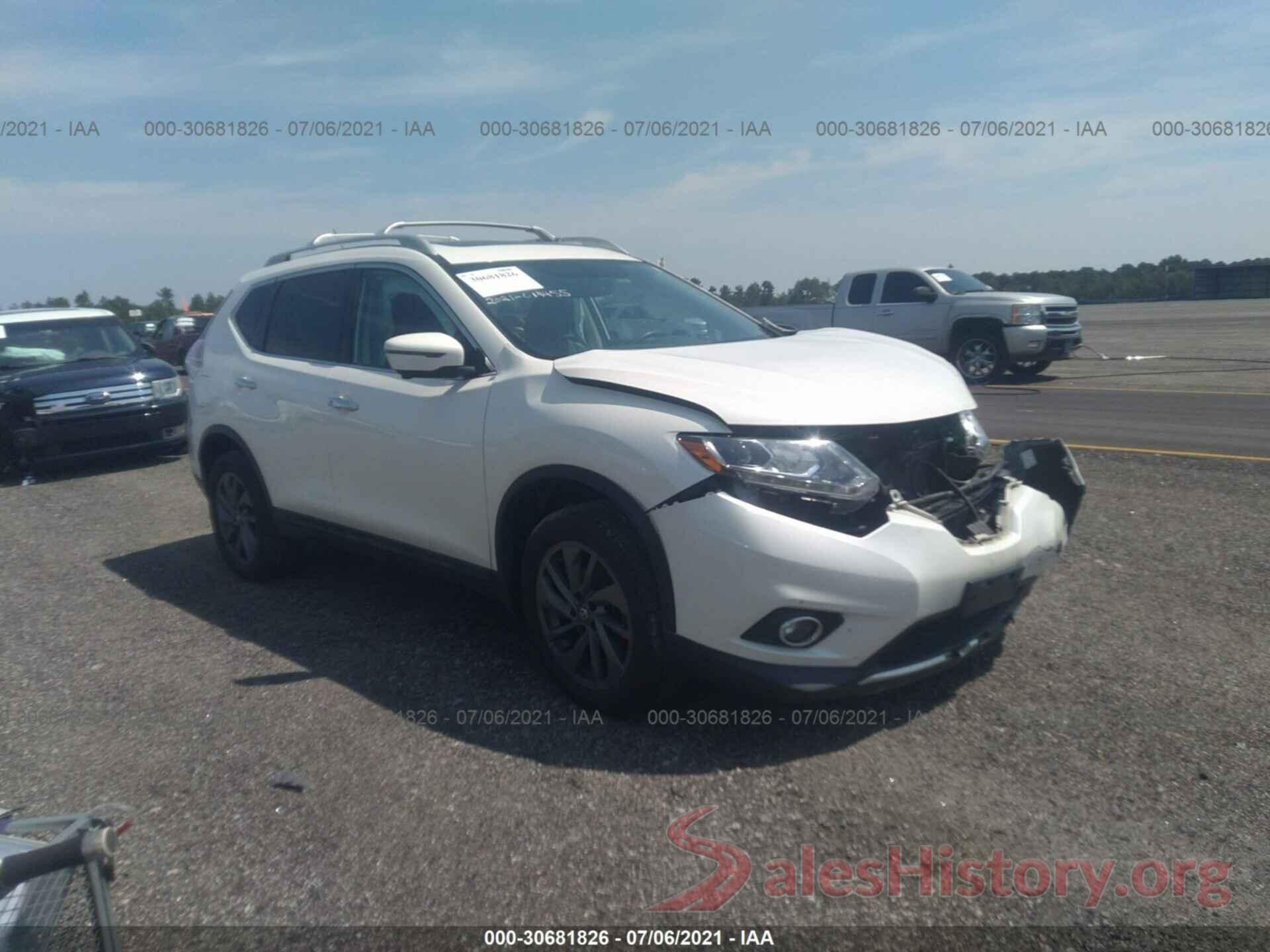 5N1AT2MV0GC837929 2016 NISSAN ROGUE