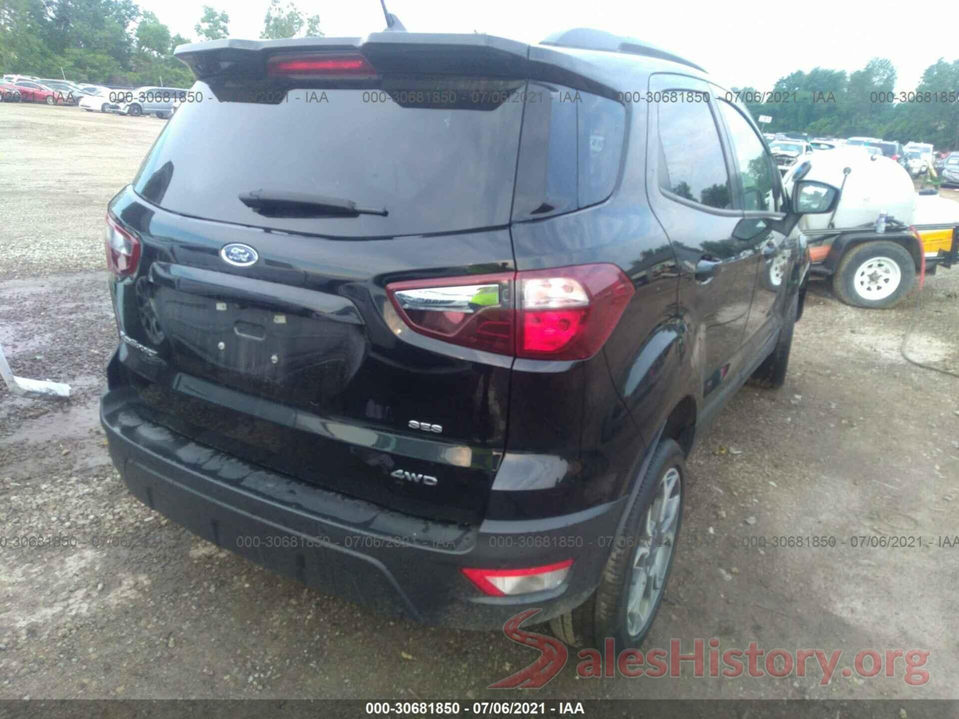 MAJ6S3JL6KC300597 2019 FORD ECOSPORT