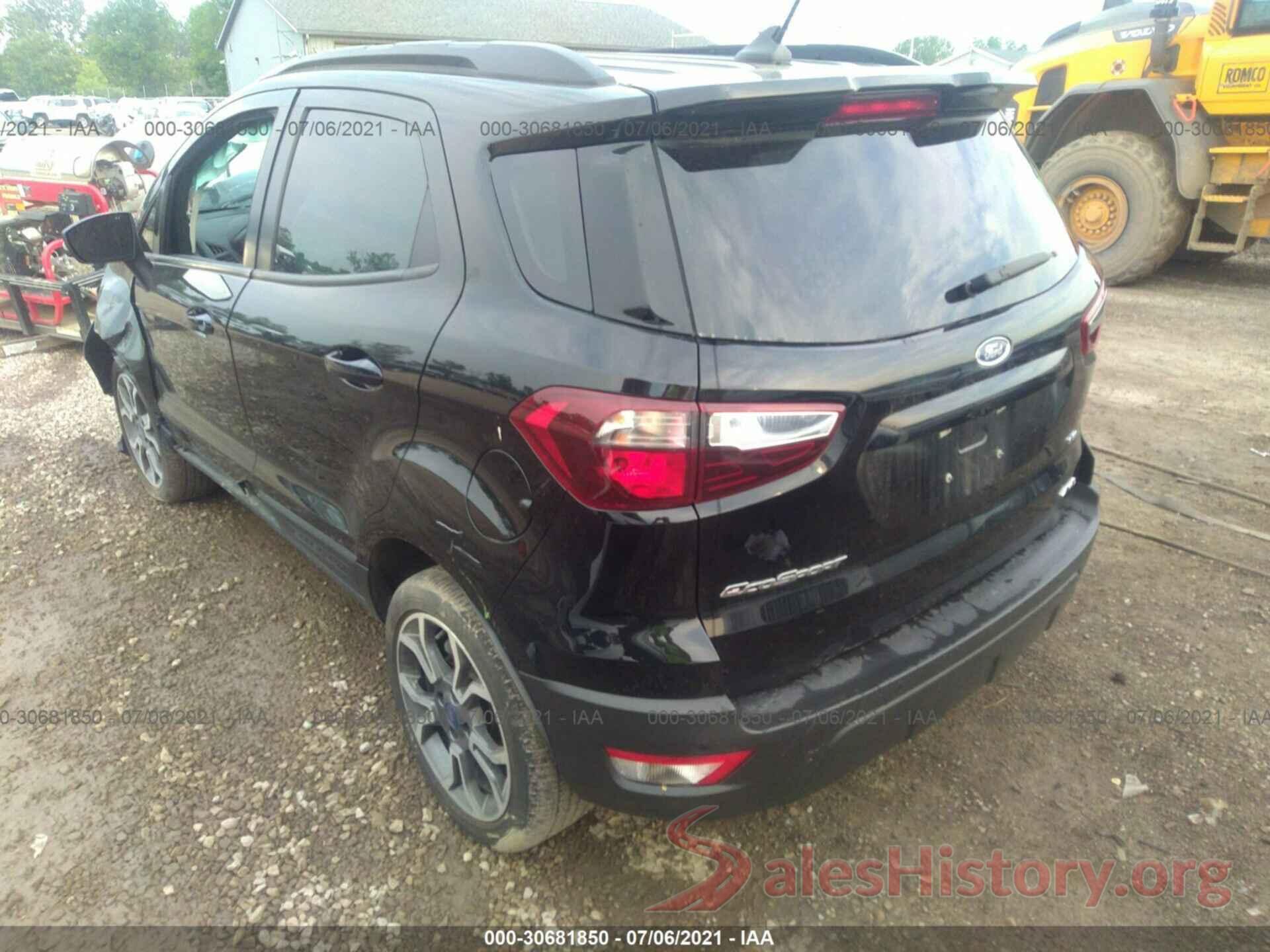 MAJ6S3JL6KC300597 2019 FORD ECOSPORT