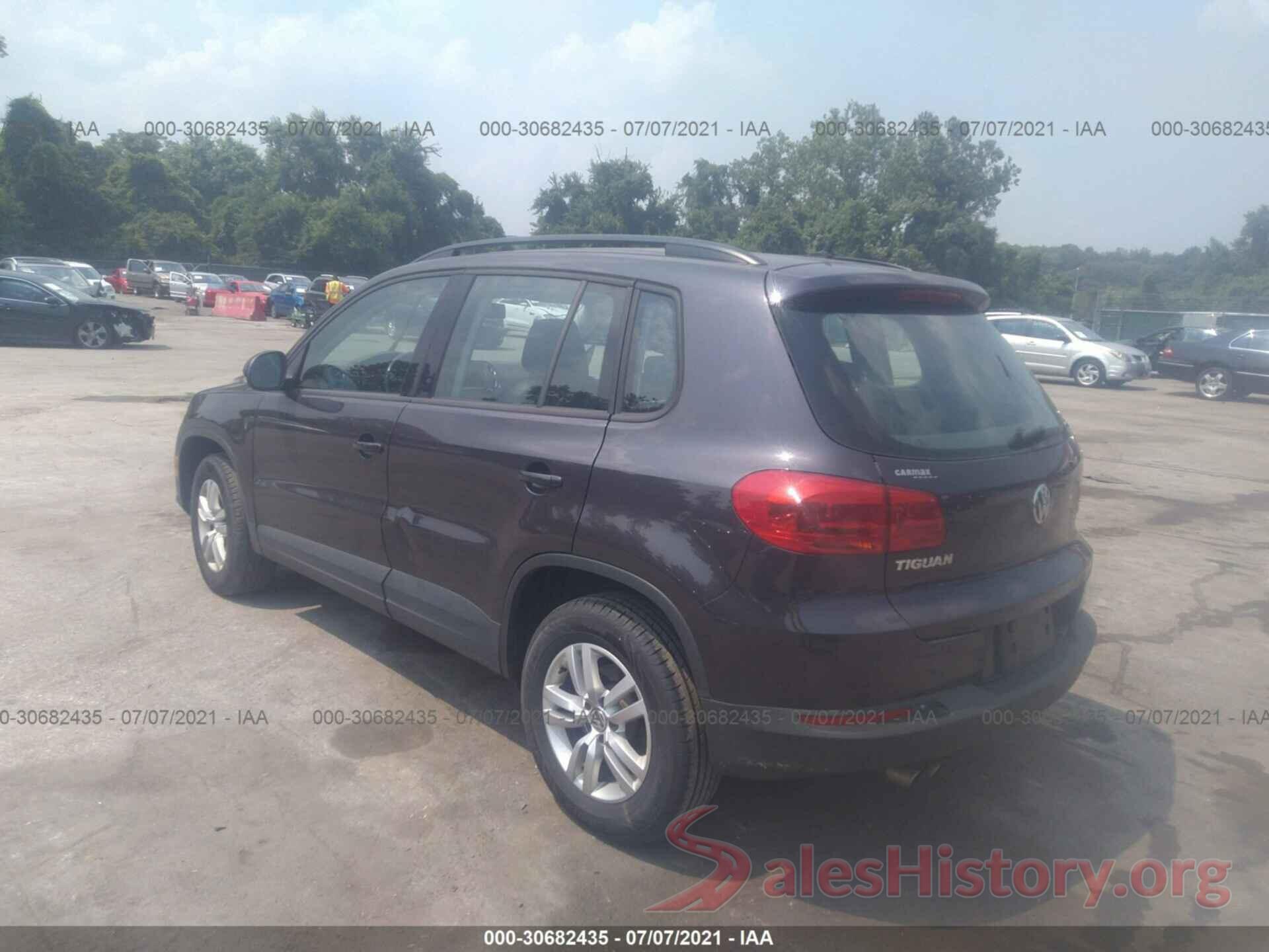 WVGAV7AXXGW601445 2016 VOLKSWAGEN TIGUAN