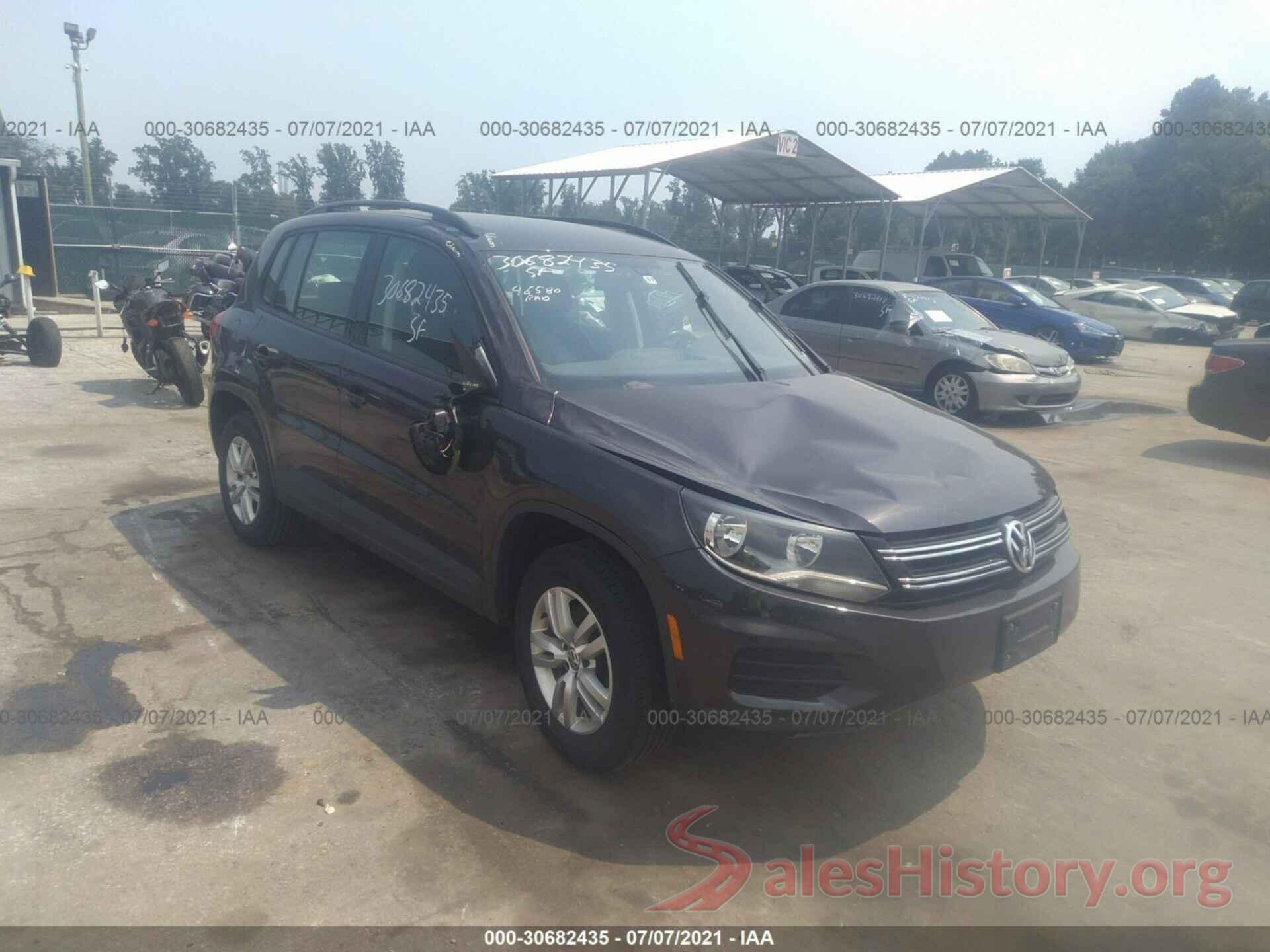 WVGAV7AXXGW601445 2016 VOLKSWAGEN TIGUAN