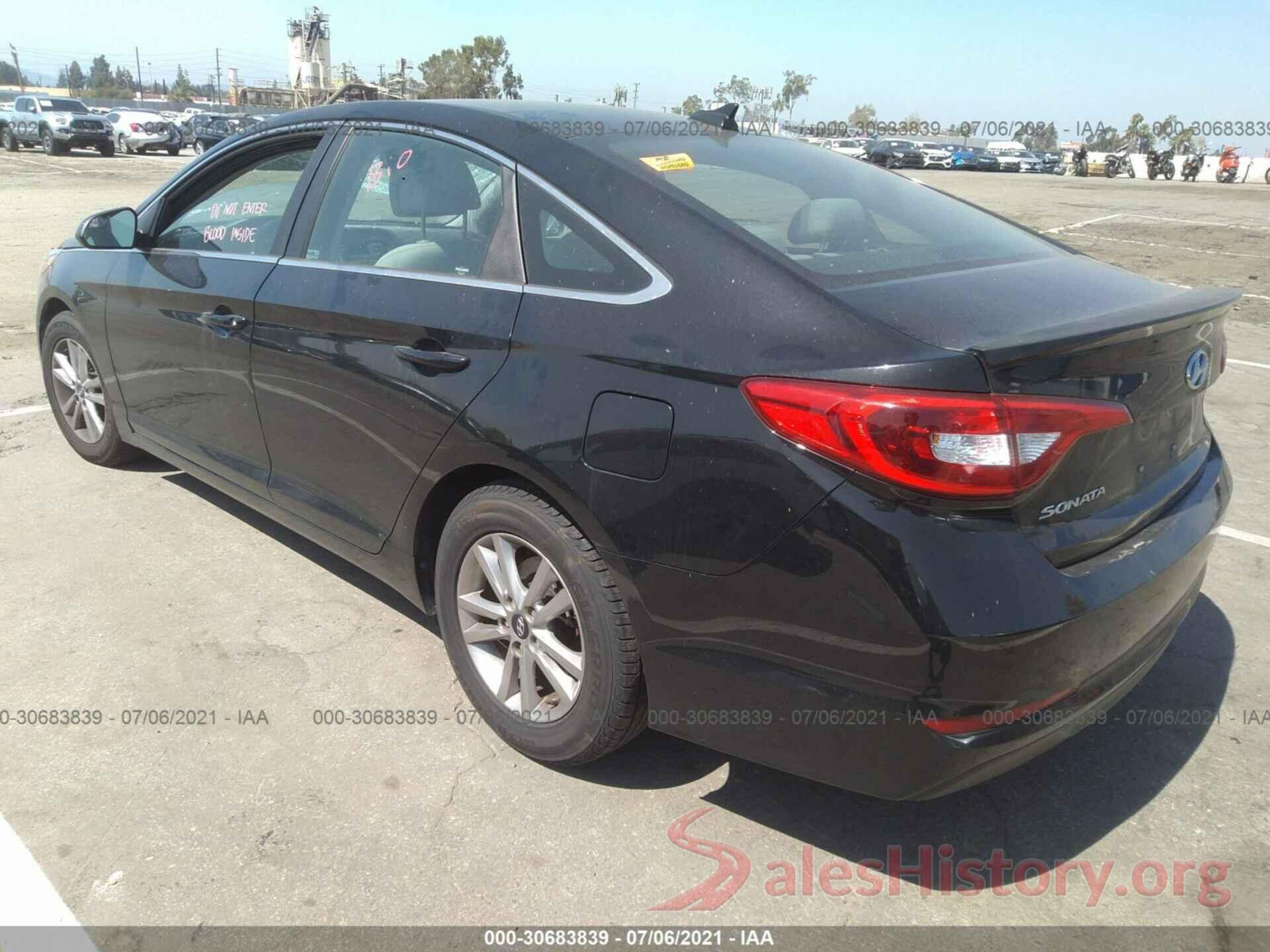 5NPE24AF2GH392843 2016 HYUNDAI SONATA