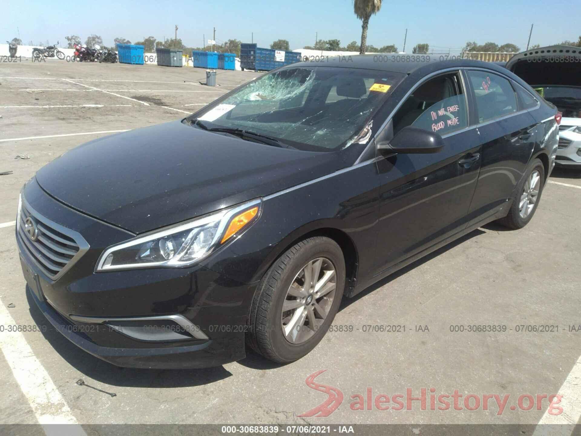 5NPE24AF2GH392843 2016 HYUNDAI SONATA