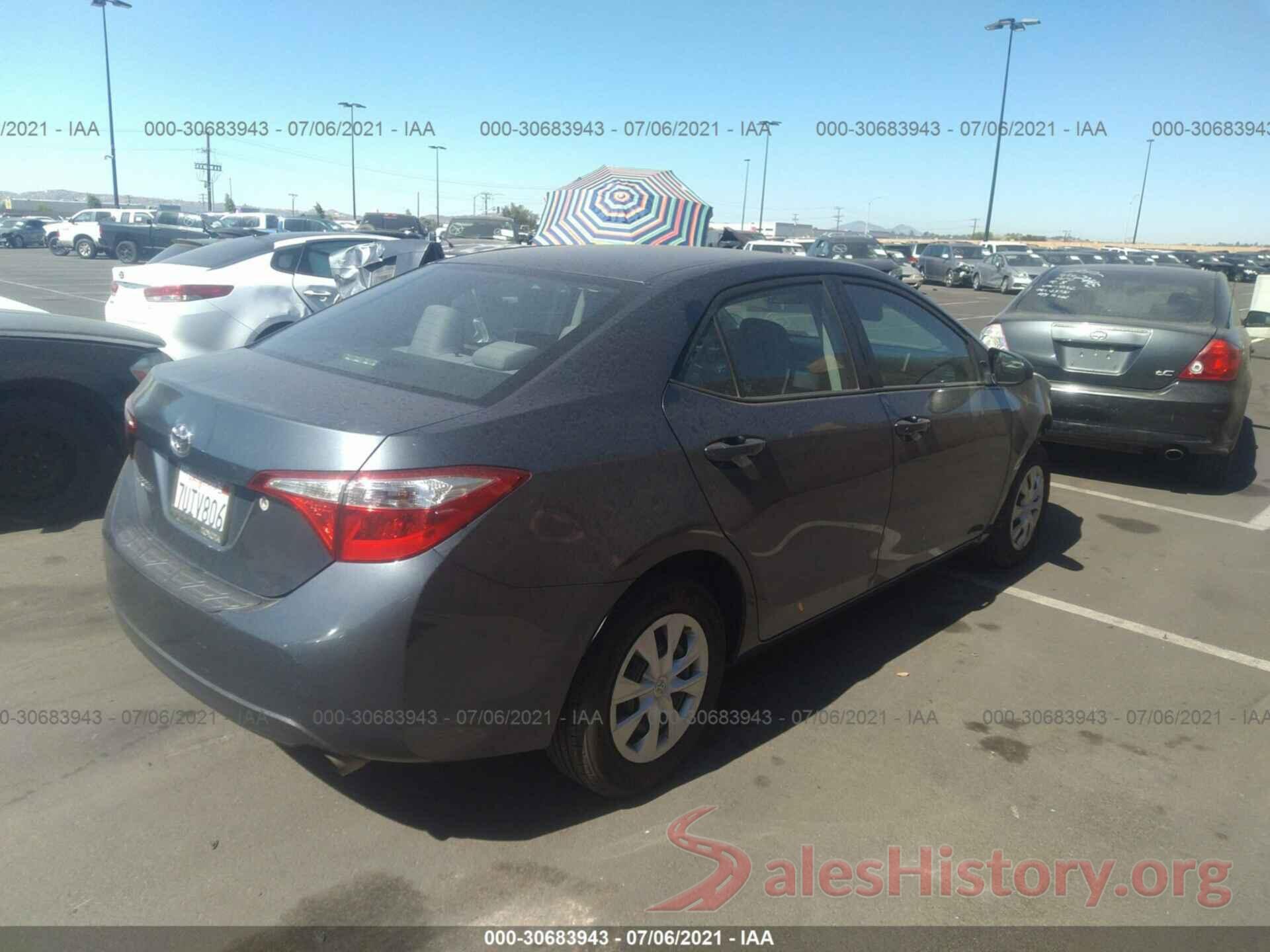 5YFBURHE0GP534911 2016 TOYOTA COROLLA