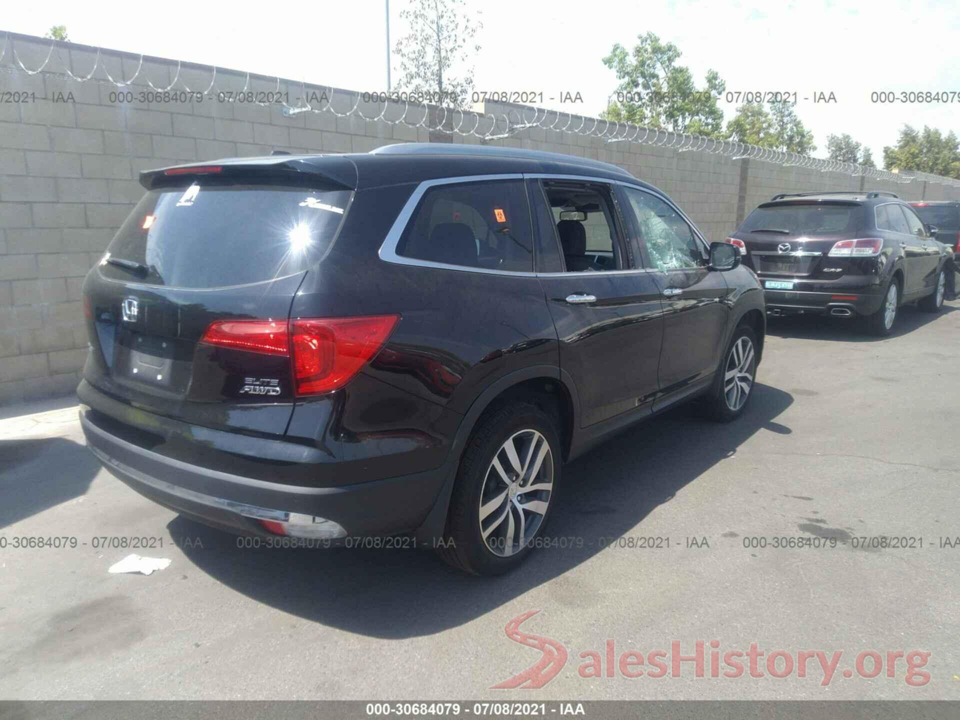 5FNYF6H09HB055326 2017 HONDA PILOT