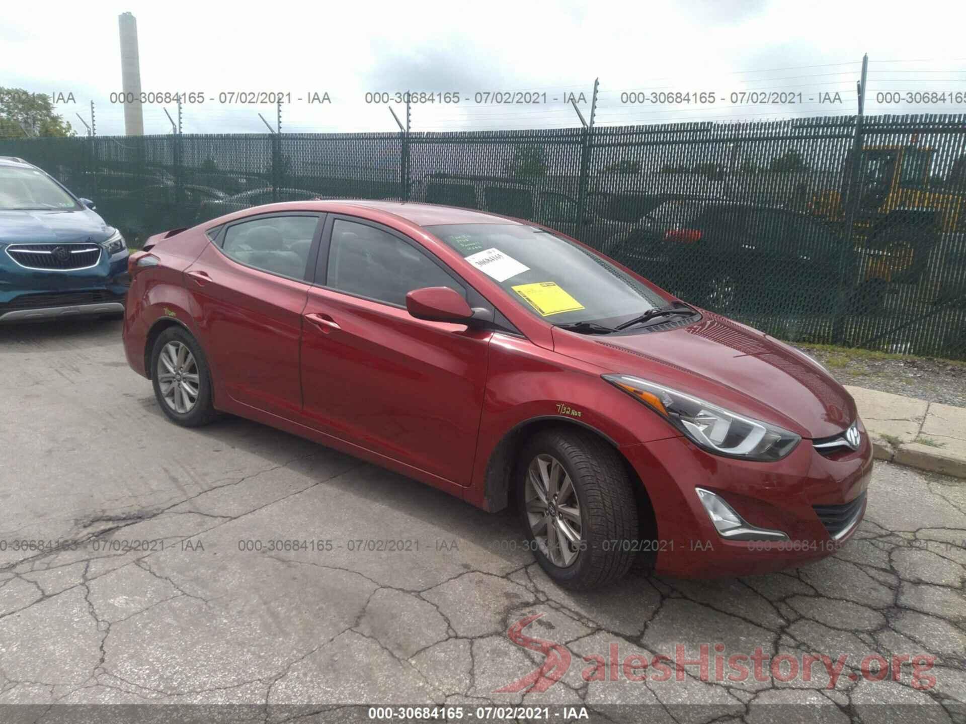 5NPDH4AE5GH693365 2016 HYUNDAI ELANTRA