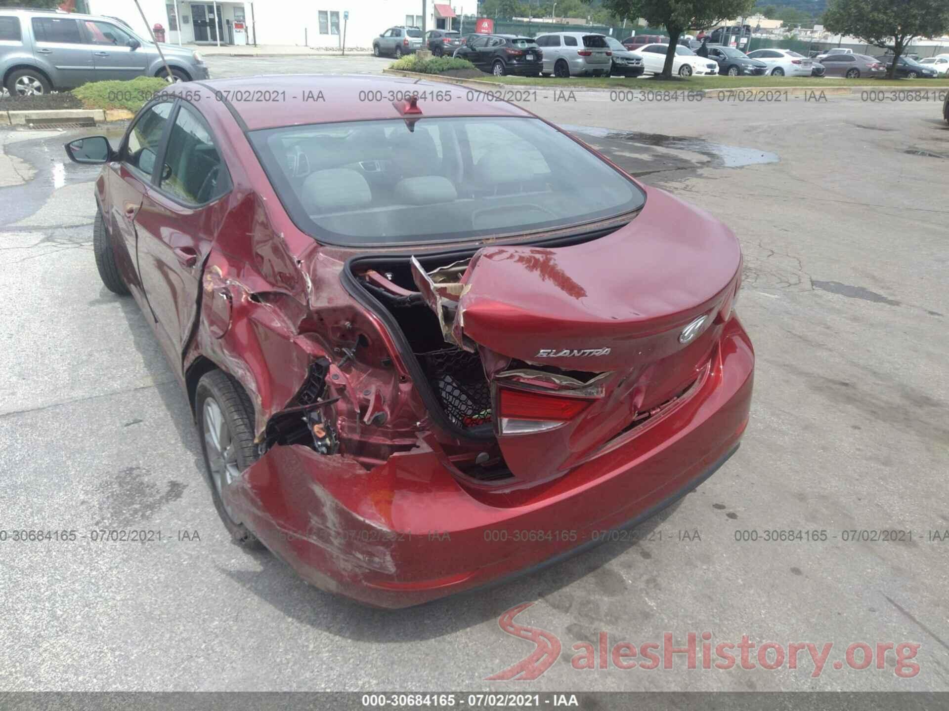 5NPDH4AE5GH693365 2016 HYUNDAI ELANTRA