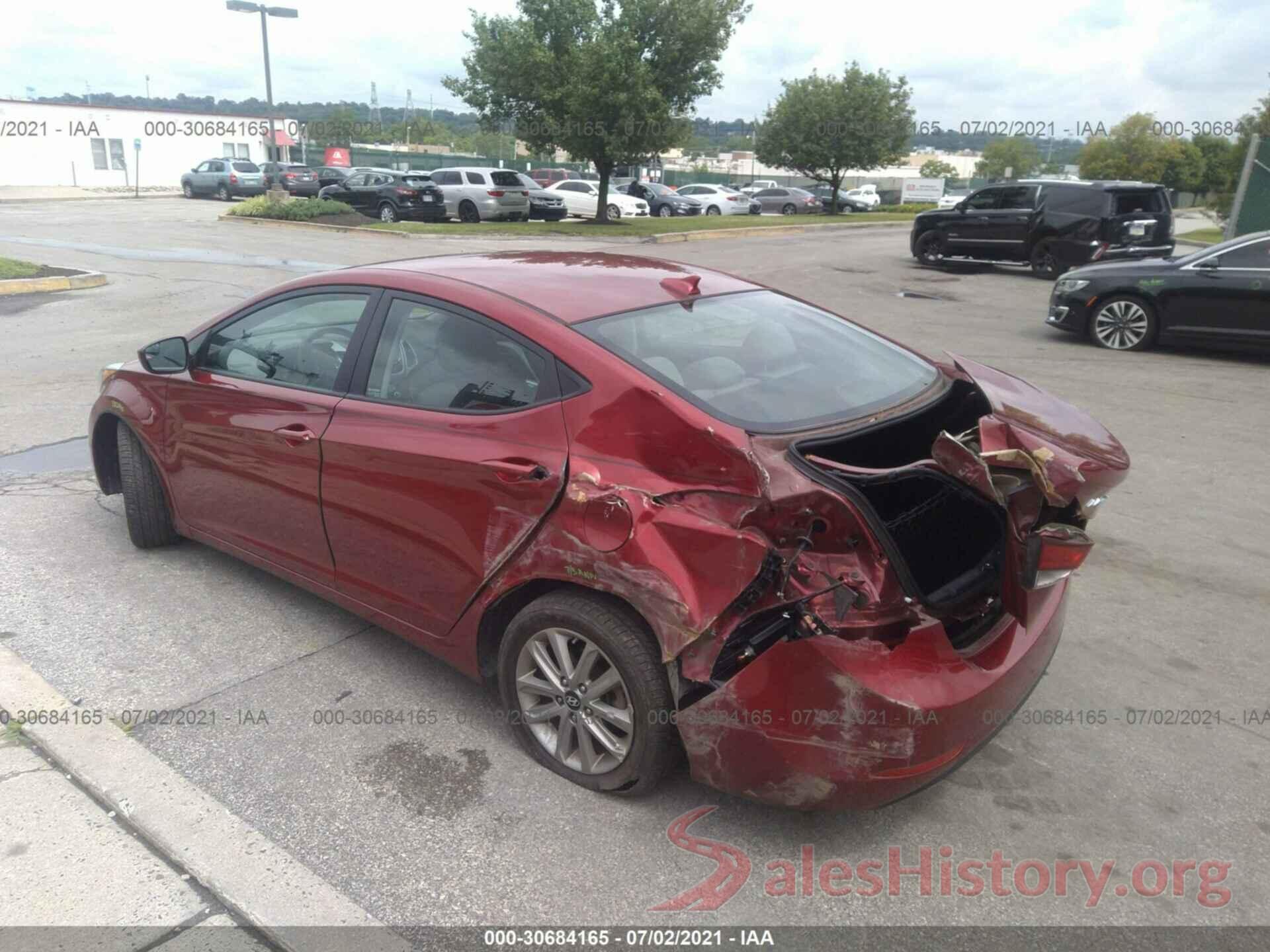 5NPDH4AE5GH693365 2016 HYUNDAI ELANTRA