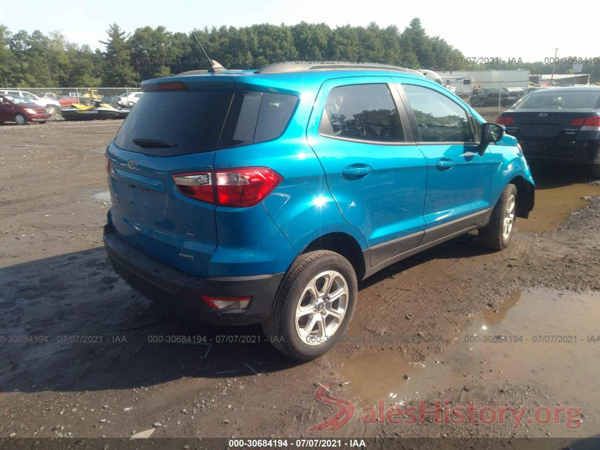 MAJ6S3GL8KC252947 2019 FORD ECOSPORT