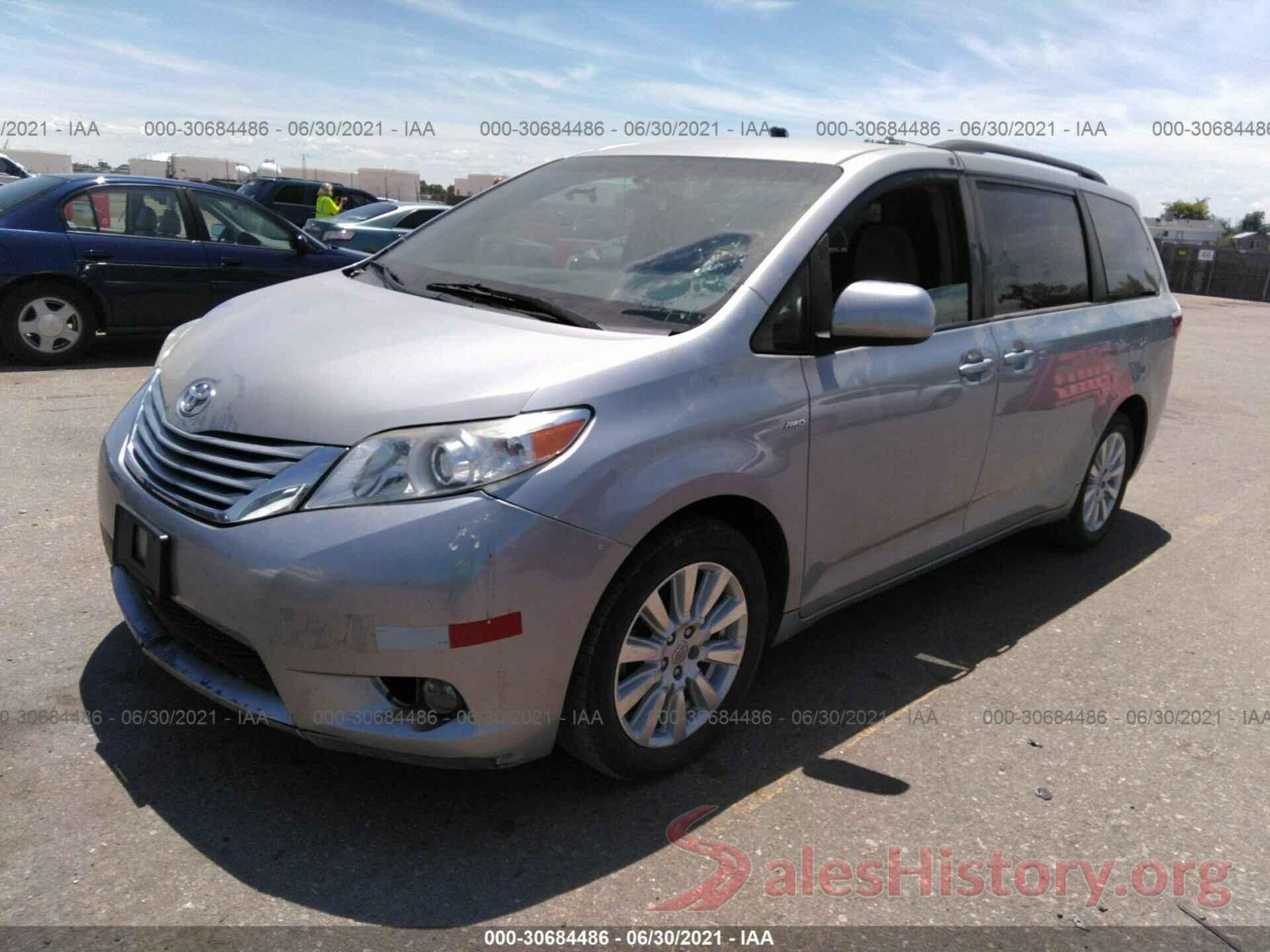 5TDJZ3DC1HS185412 2017 TOYOTA SIENNA