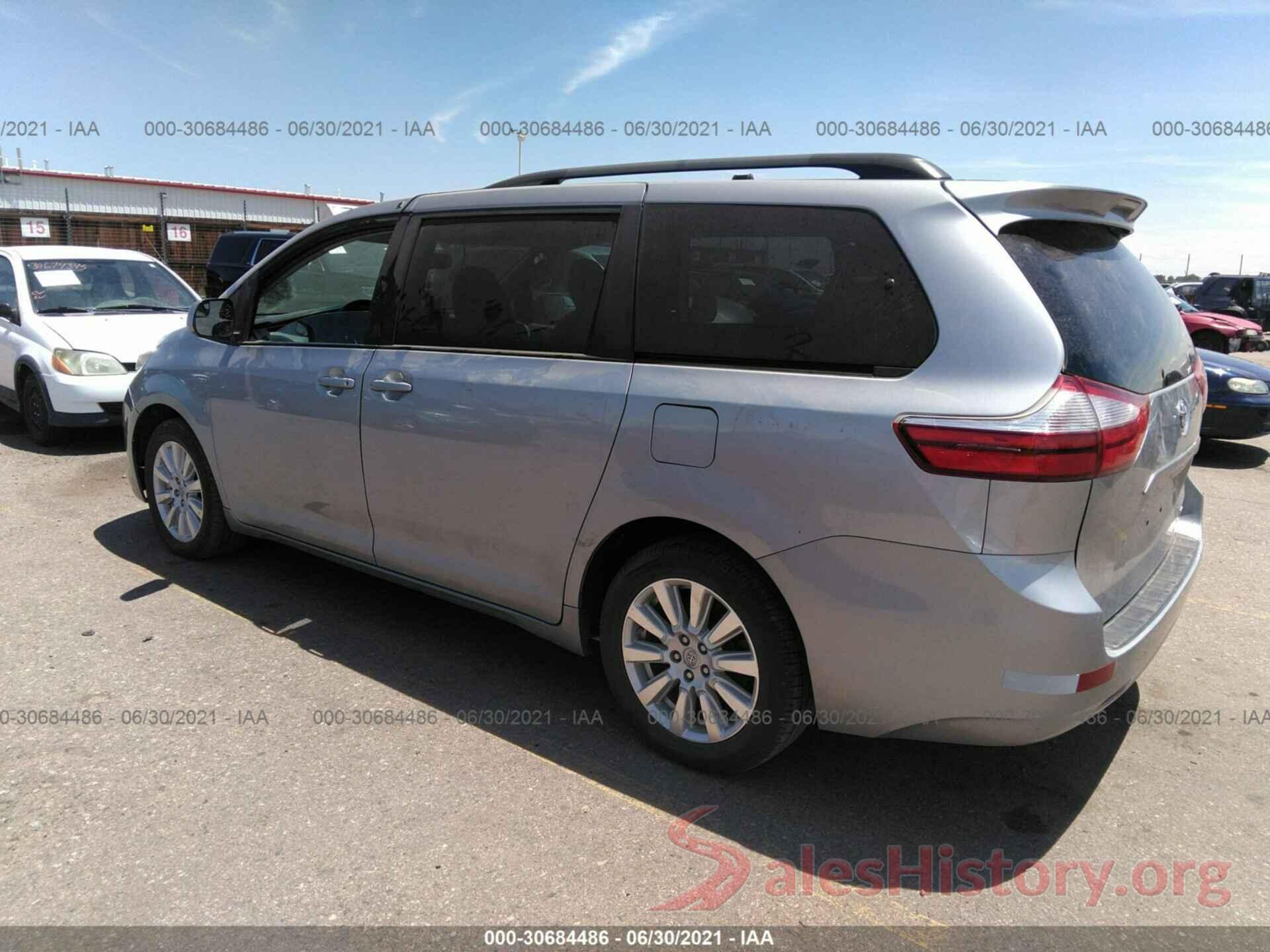 5TDJZ3DC1HS185412 2017 TOYOTA SIENNA