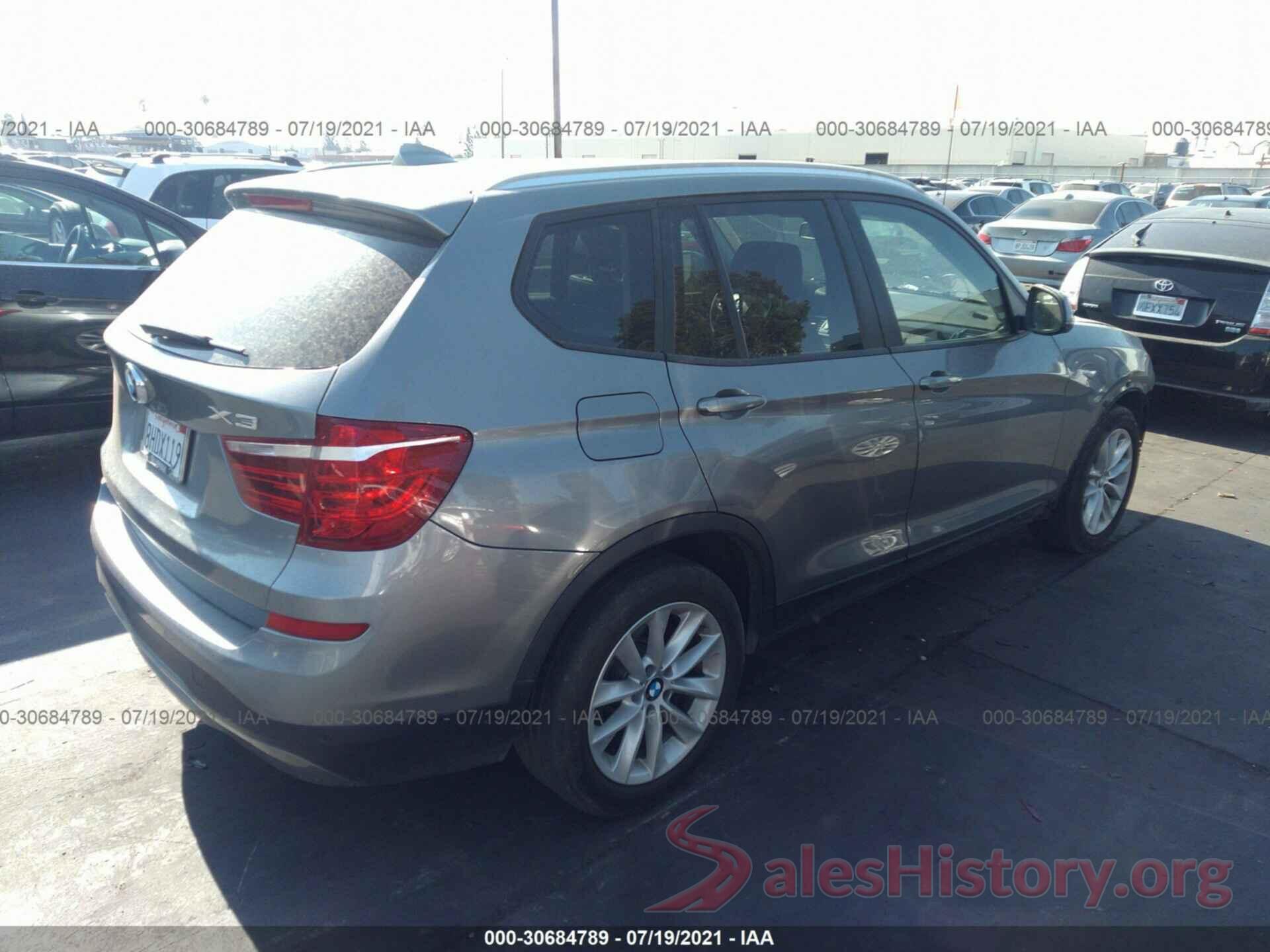 5UXWX9C51G0D68829 2016 BMW X3