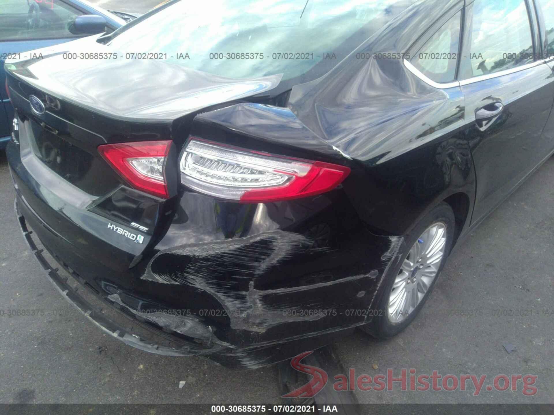 3FA6P0LU5GR389349 2016 FORD FUSION