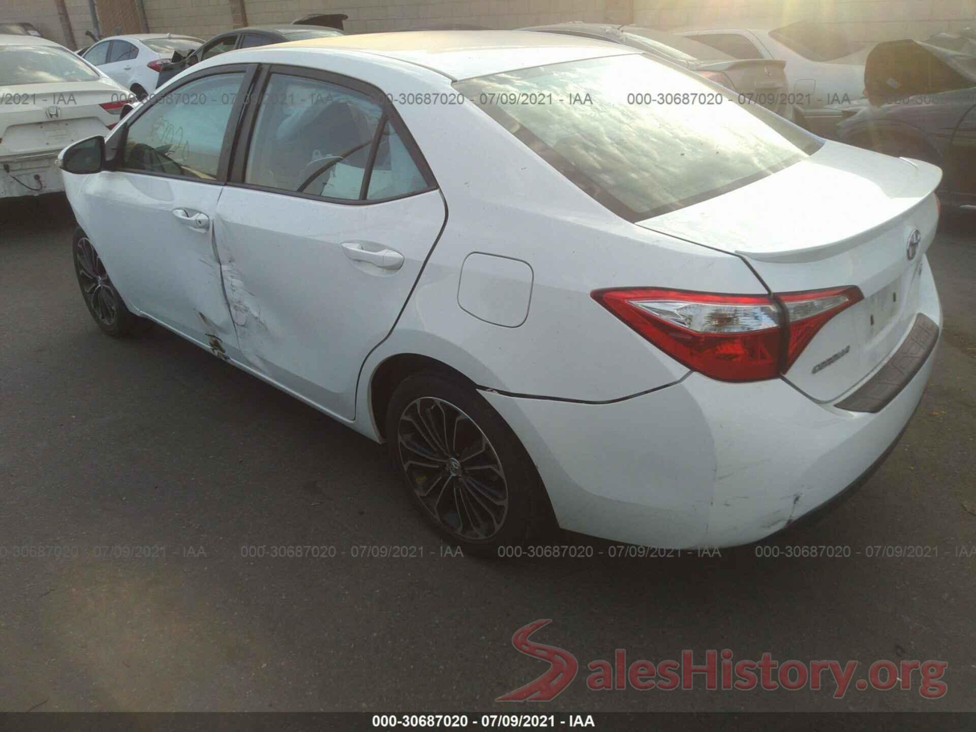 5YFBURHE4GP414786 2016 TOYOTA COROLLA